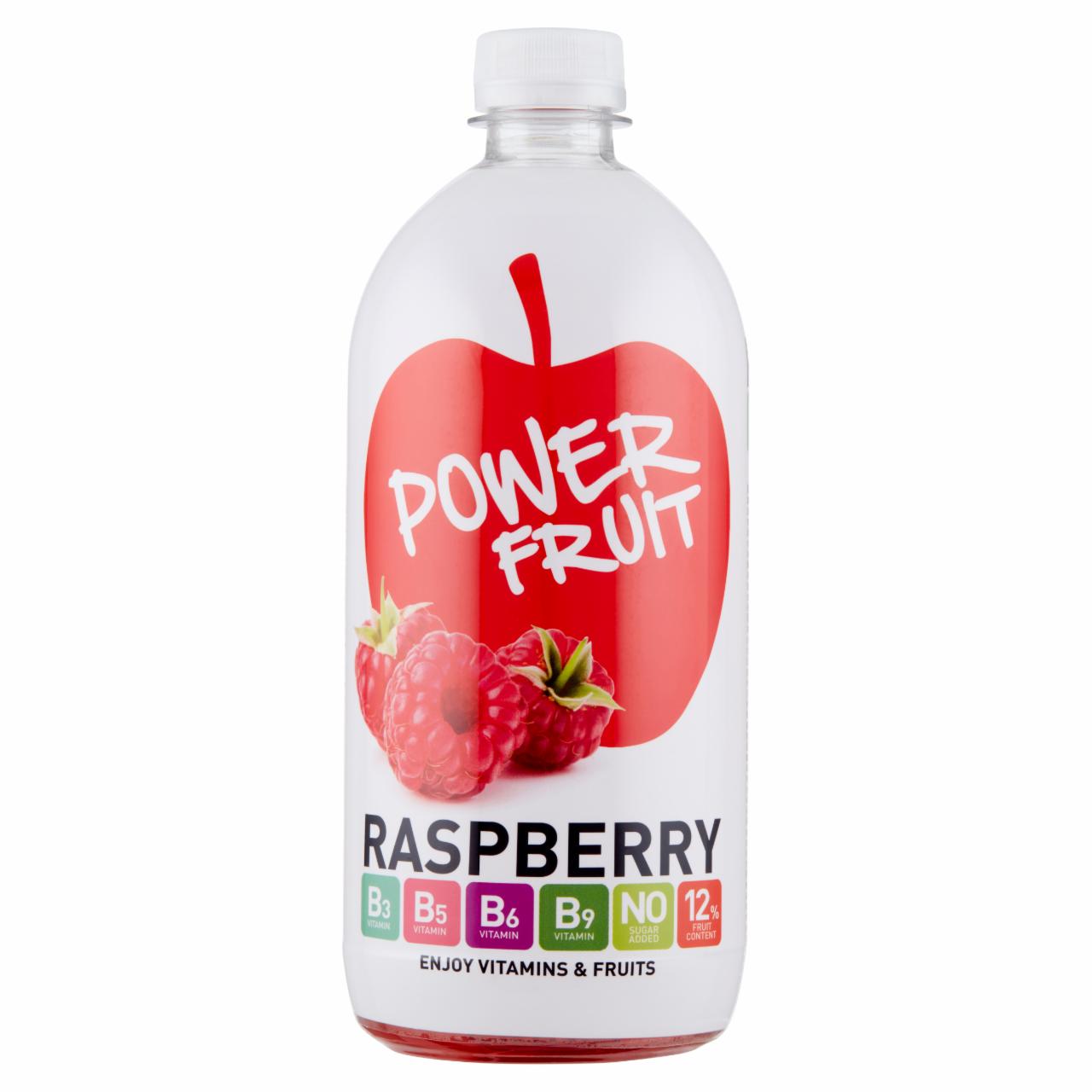 Képek - Power Fruit energiaszegény málna-alma ital forrásvízzel, édesítőszerekkel 750 ml