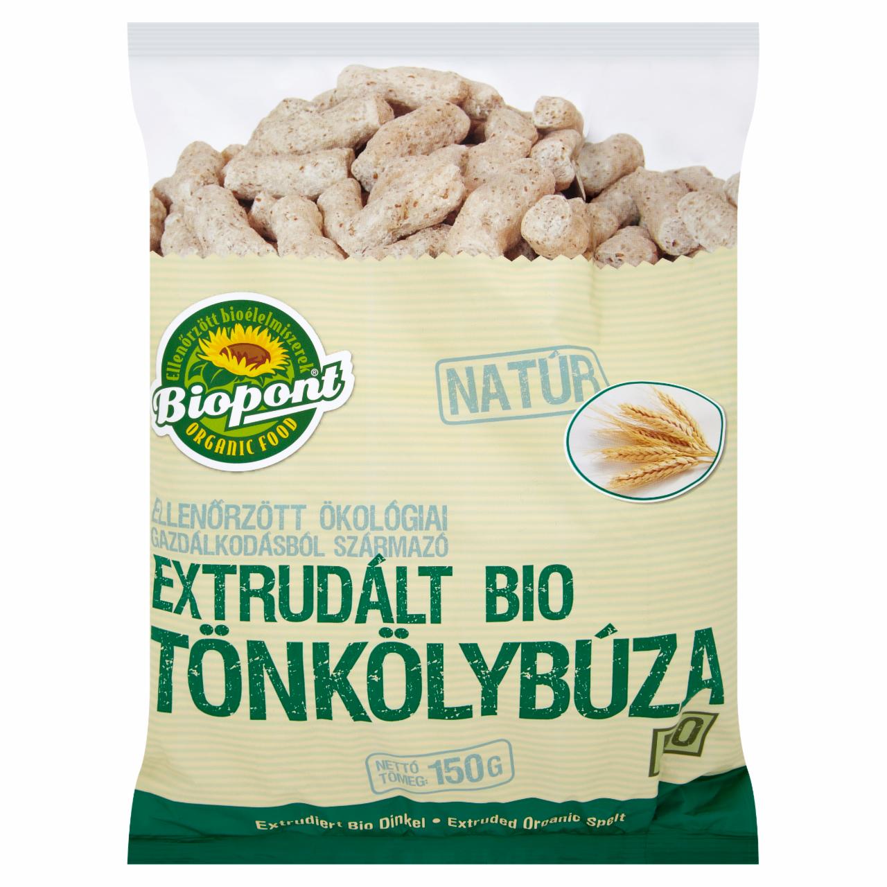 Képek - Biopont BIO natúr extrudált tönkölybúza 150 g