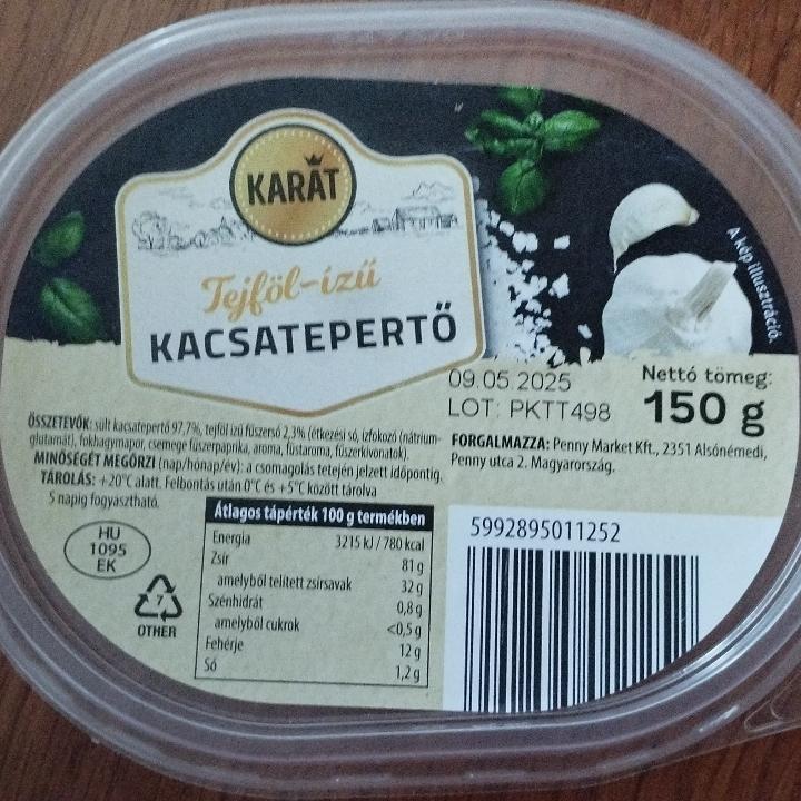 Képek - Tejföl-ízű kacsatepertő Karát