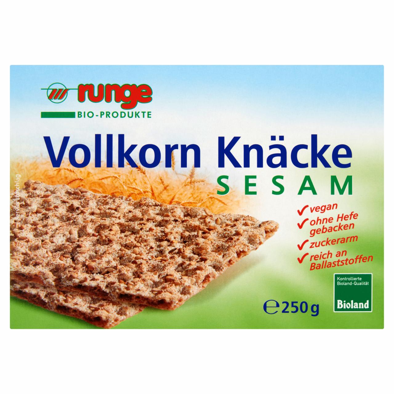 Képek - Runge élelmi rostban gazdag BIO kétszersült szezámmaggal 250 g