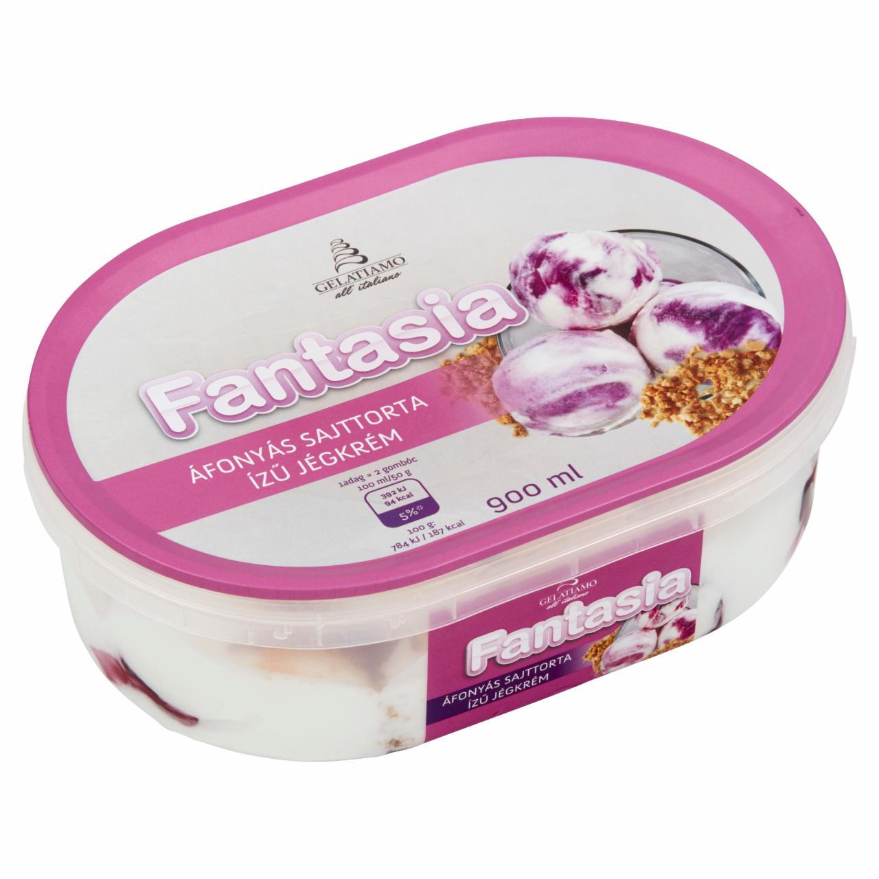 Képek - Gelatiamo Fantasia áfonyás sajttorta ízű jégkrém 900 ml
