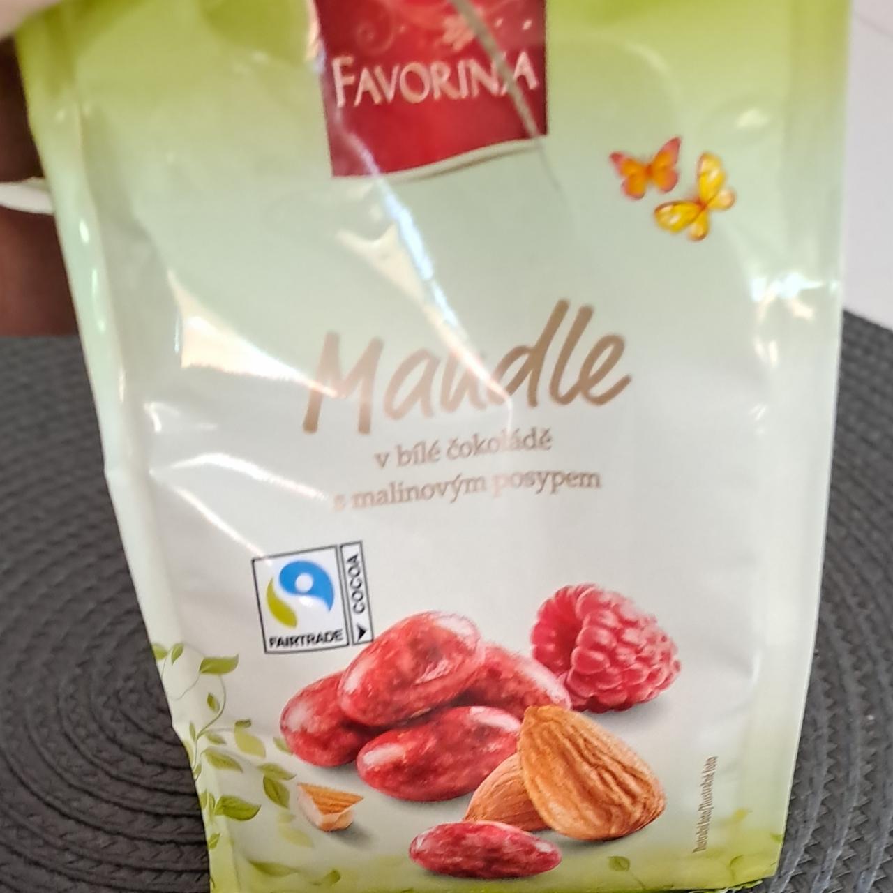 Képek - Mandle v bielej čokoláde Favorina