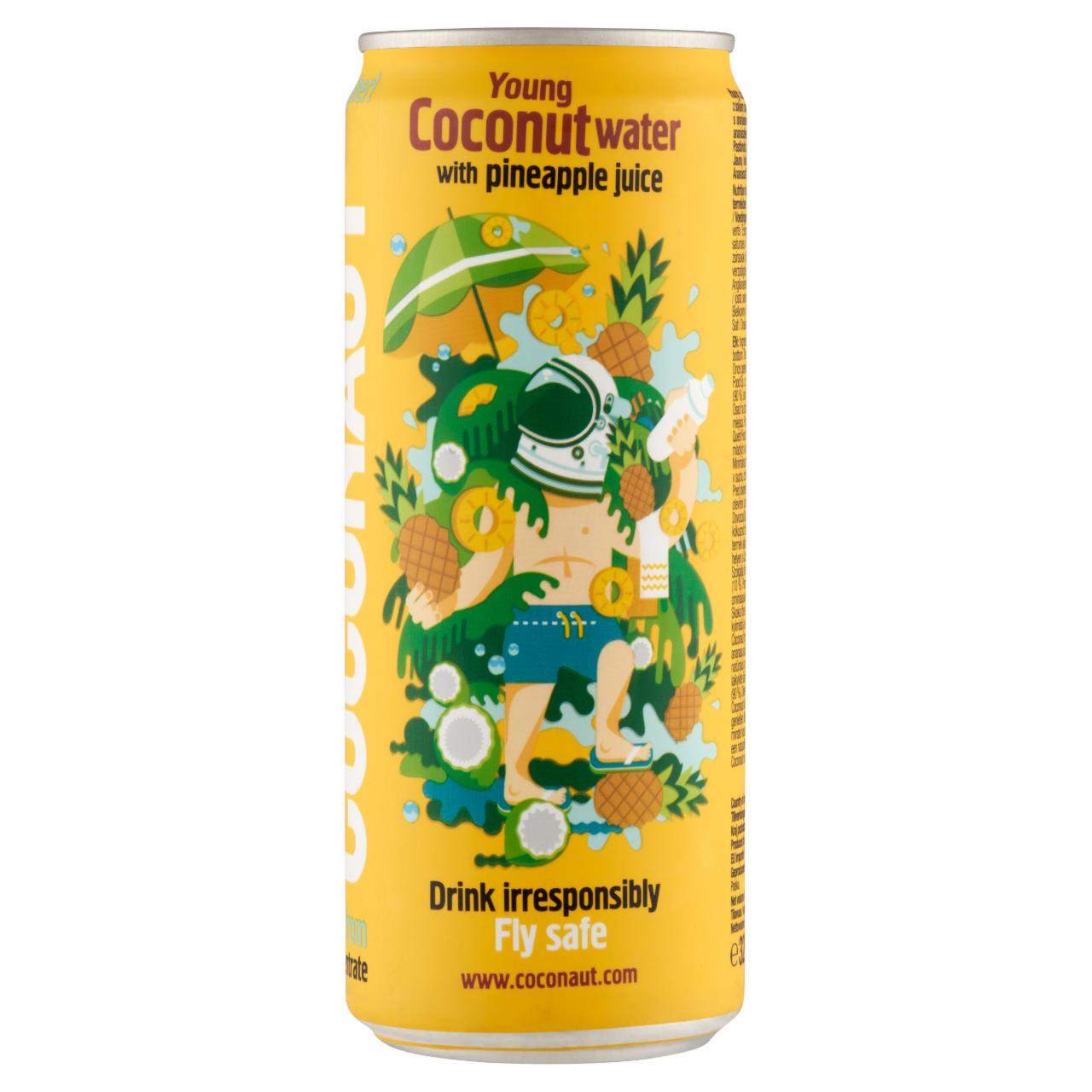 Képek - Coconaut kókuszvíz fiatal kókuszdióból ananászlével 320 ml 