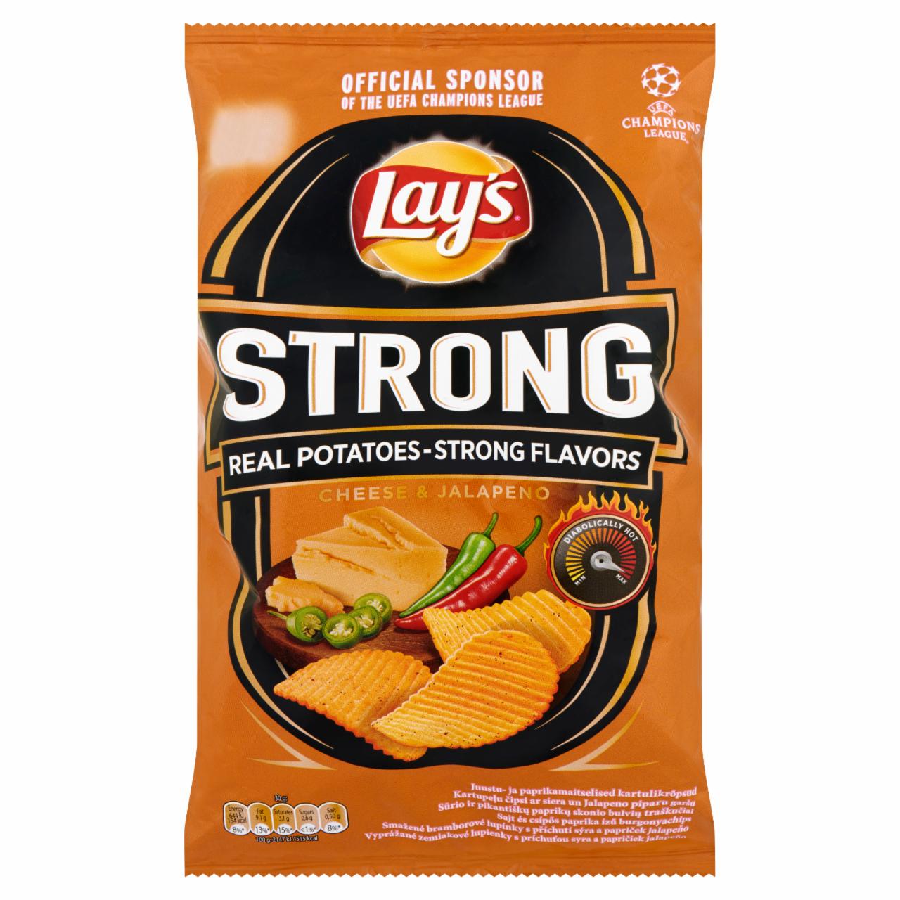 Képek - Lay's Strong sajt és csípős paprika ízű burgonyachips 70 g