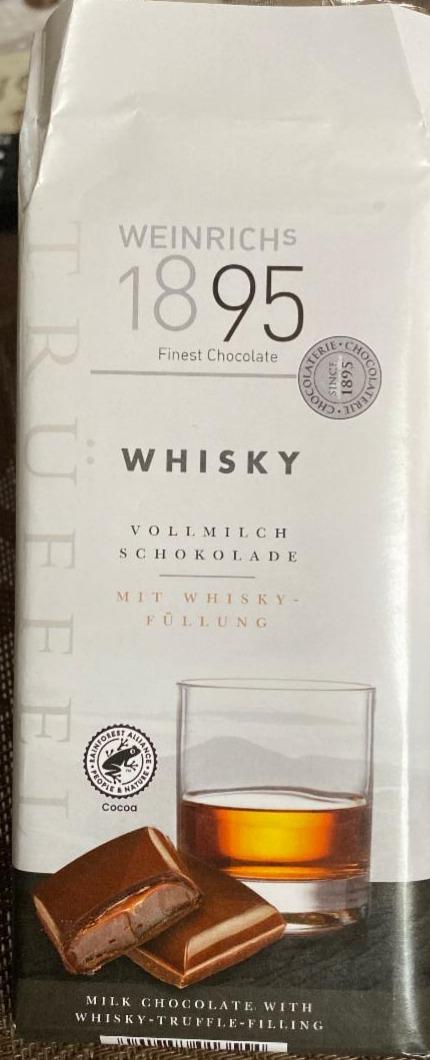 Képek - Weinrich's whisky-s trüffel töltelékkel töltött tejcsokoládé 100 g