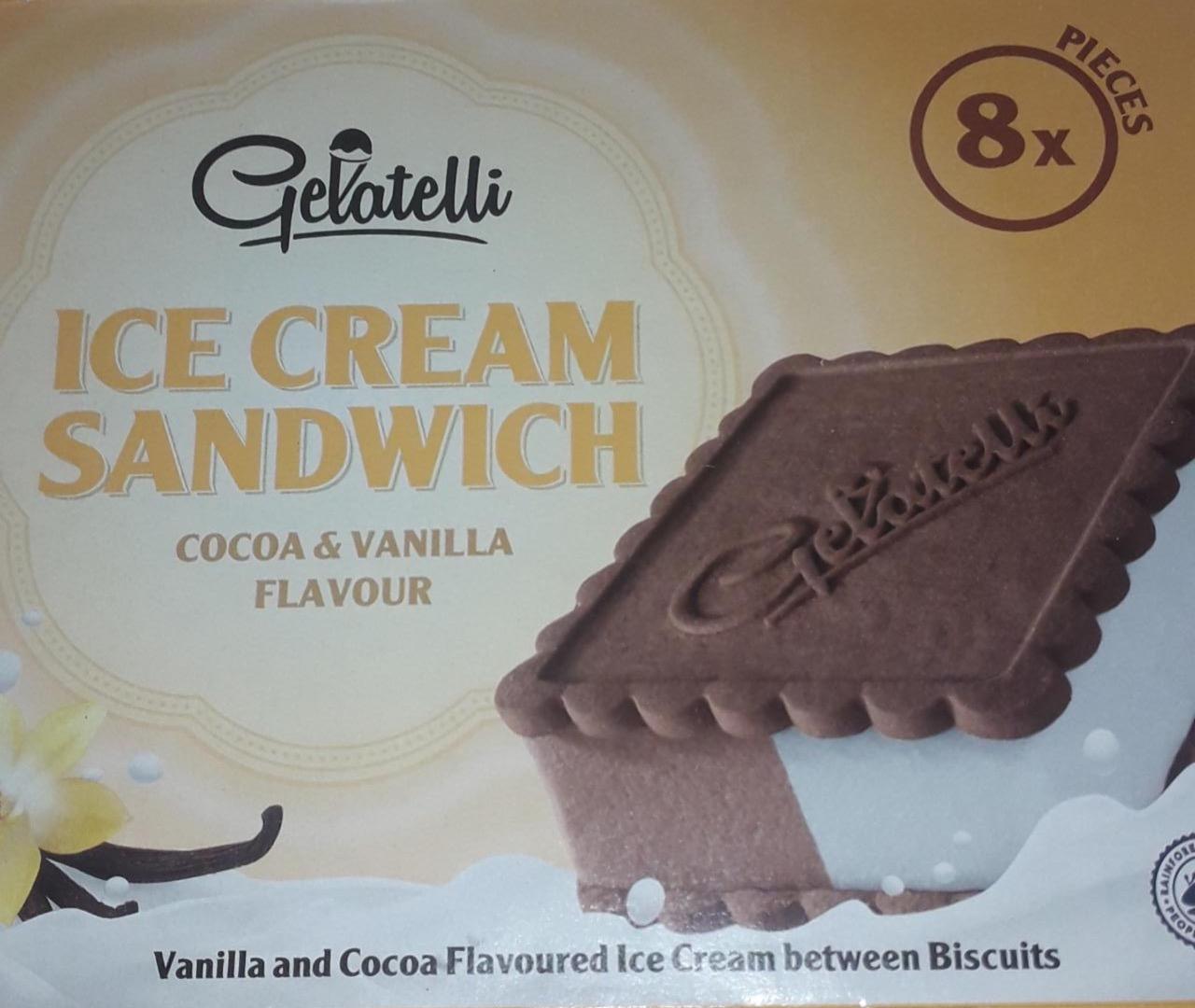 Képek - Ice cream sandwich Cocoa & vanilla flavour Gelatelli