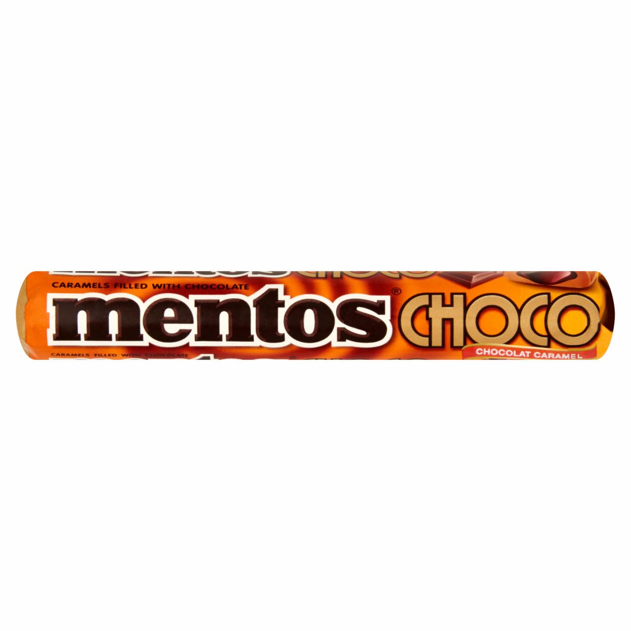 Képek - Mentos Choco csokoládéval töltött karamellás cukordrazsé 38 g