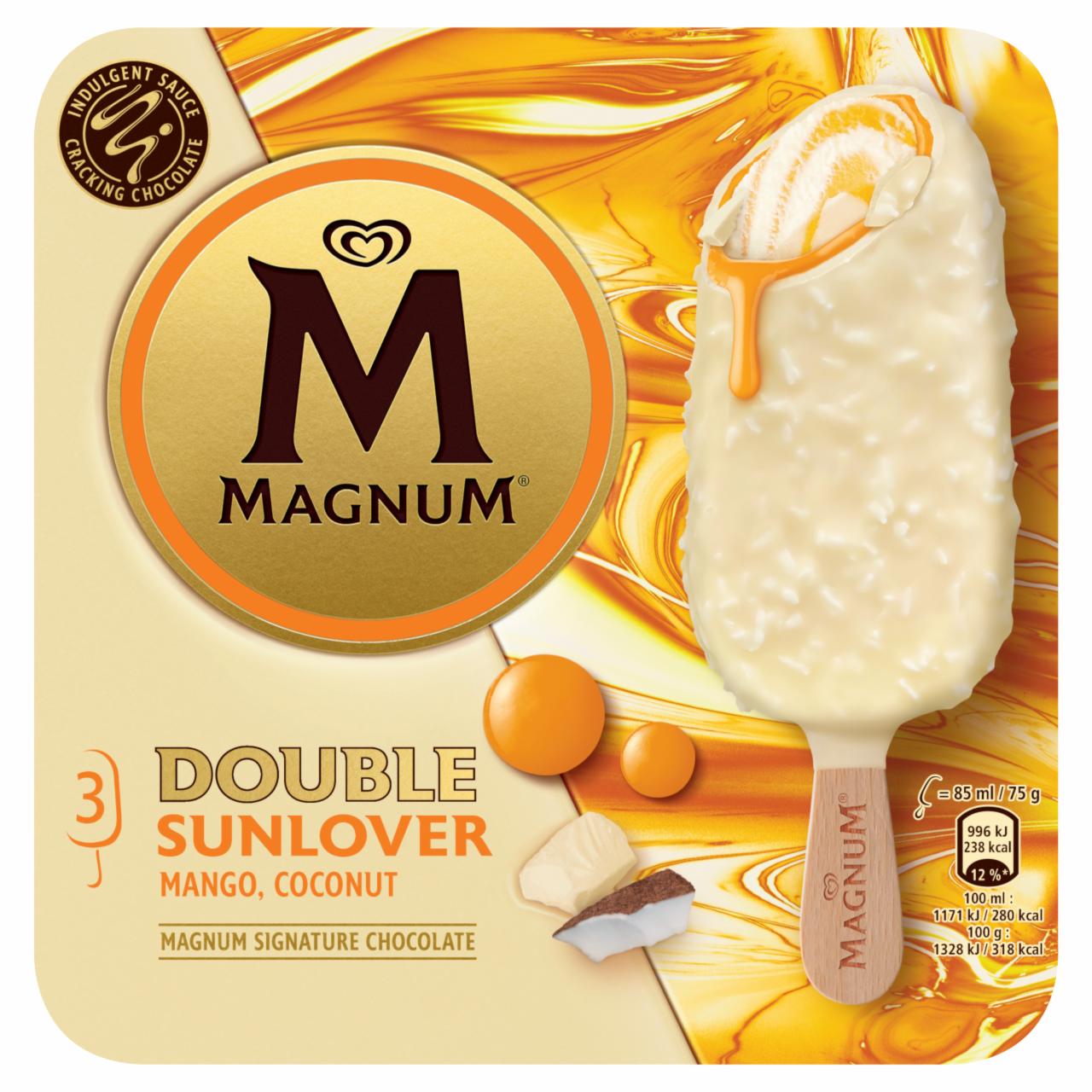 Képek - Magnum Double Sunlover jégkrém 3 x 85 ml (255 ml)