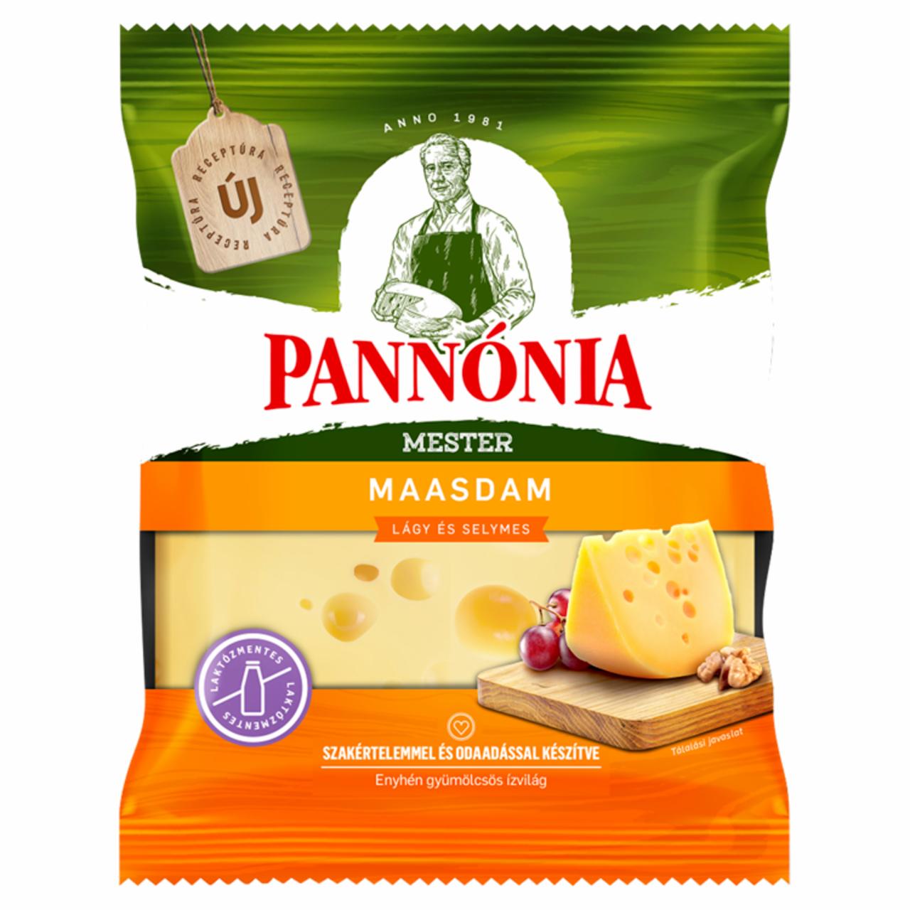 Képek - Pannónia Mester Maasdam darabolt, zsíros, félkemény, erjedési lyukas sajt 200 g