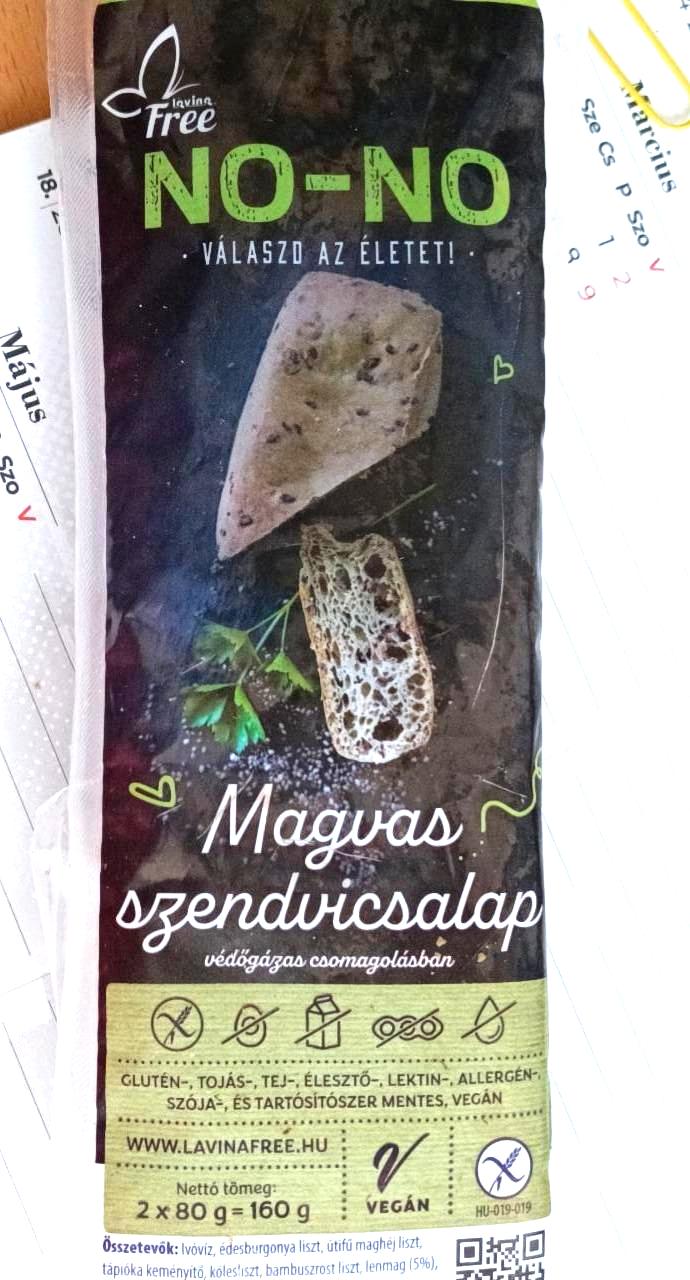 Képek - No-No magvas szendvicsalap 80 g