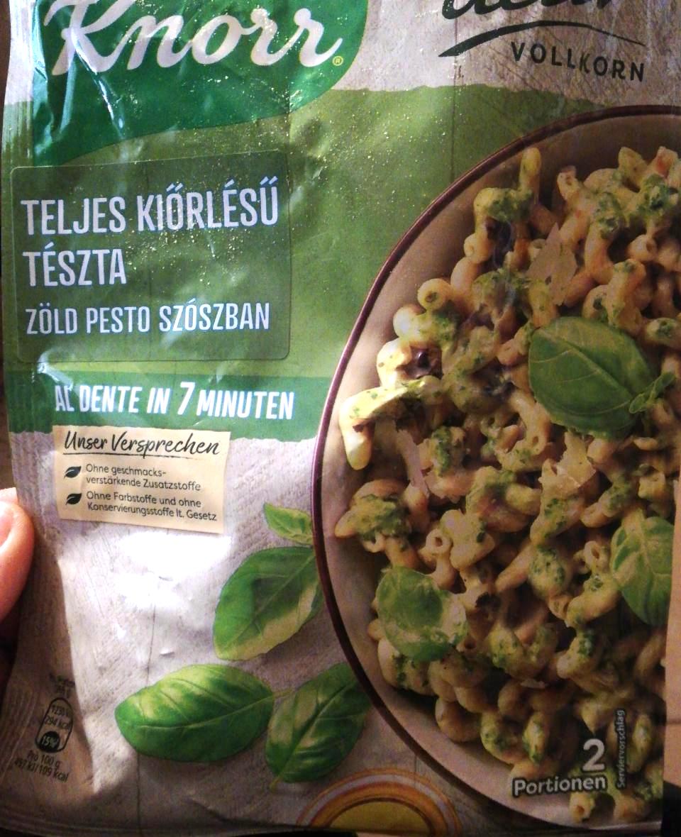 Képek - Teljes kiőrlésű tészta zöld pesto szószban Knorr