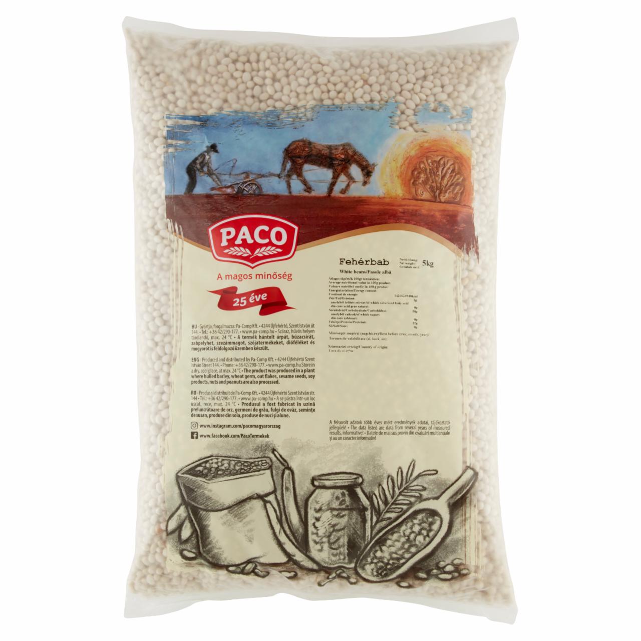 Képek - Paco fehérbab 5 kg