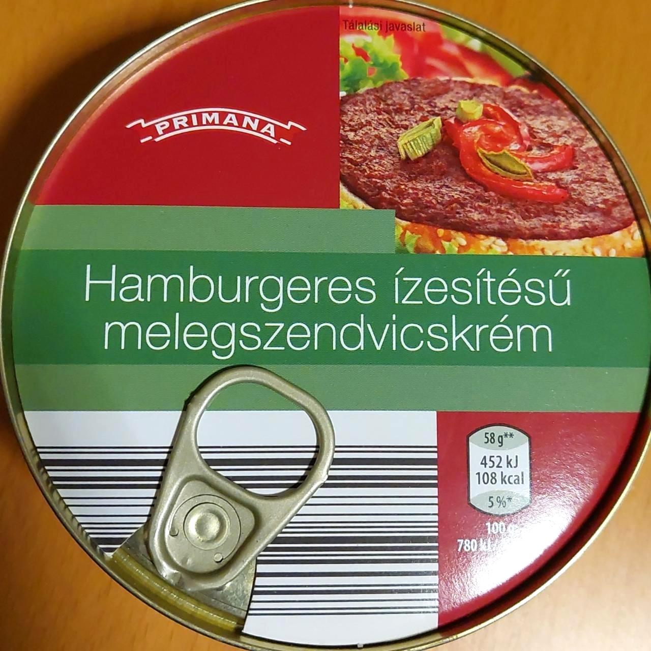 Képek - Hamburgeres ízesítésű melegszendvicskrém Primana