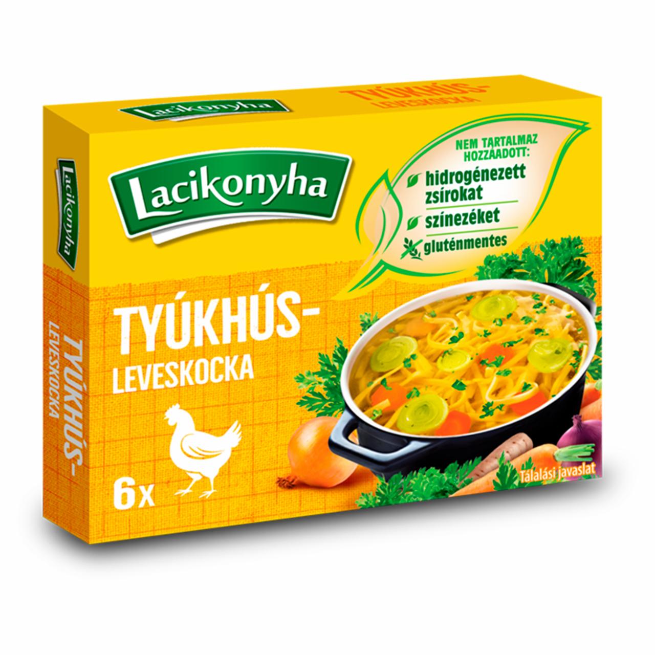 Képek - Lacikonyha tyúkhúsleveskocka 6 x 10 g (60 g)