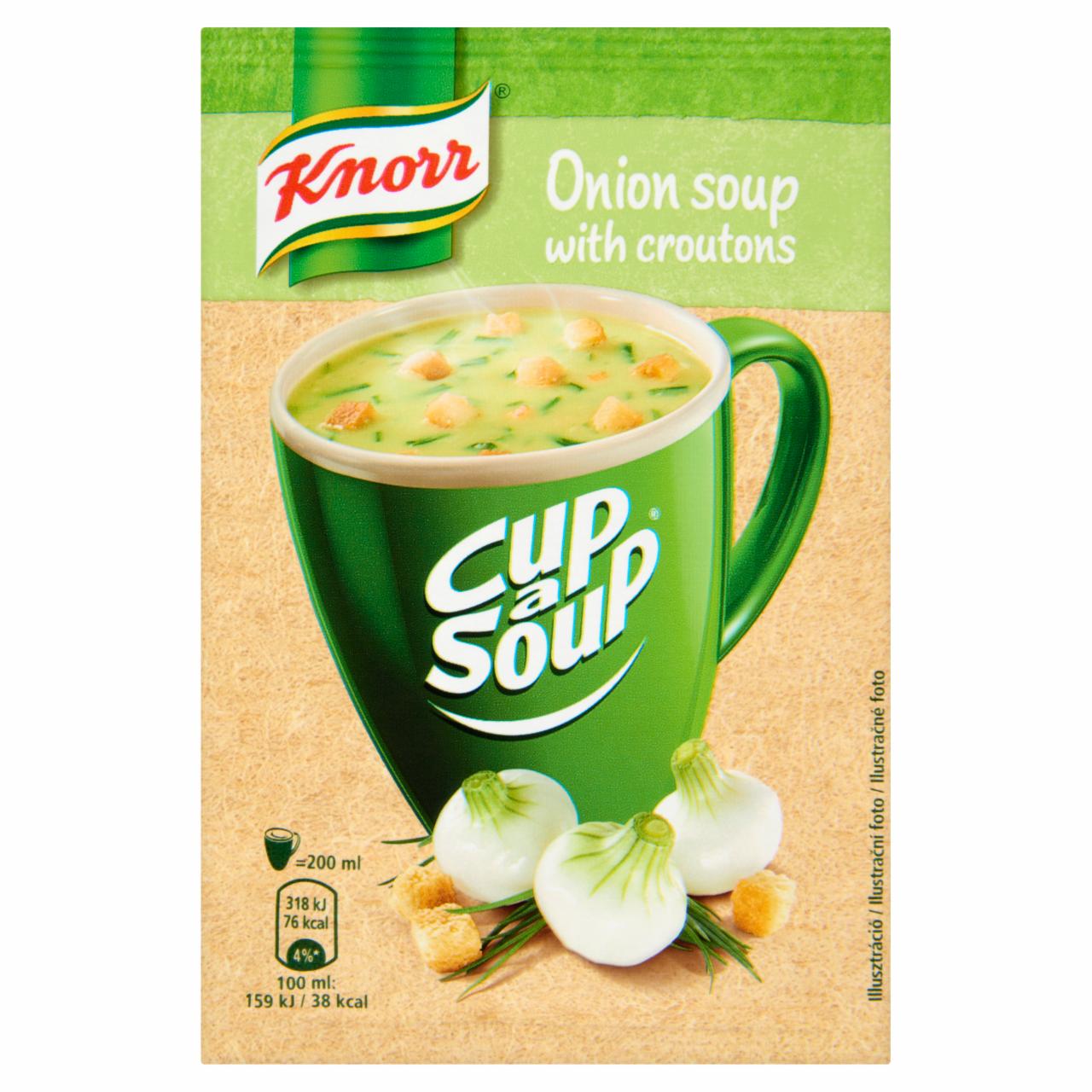 Képek - Cup a Soup hagymakrémleves zsemlekockával Knorr