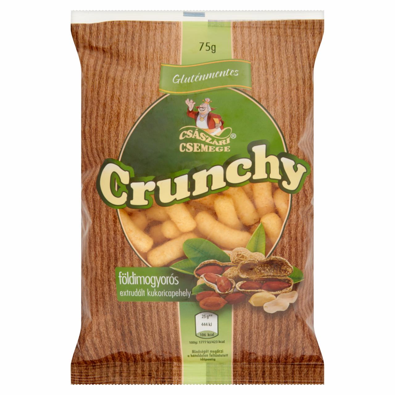 Képek - Császári Csemege Crunchy gluténmentes földimogyorós extrudált kukoricapehely 75 g