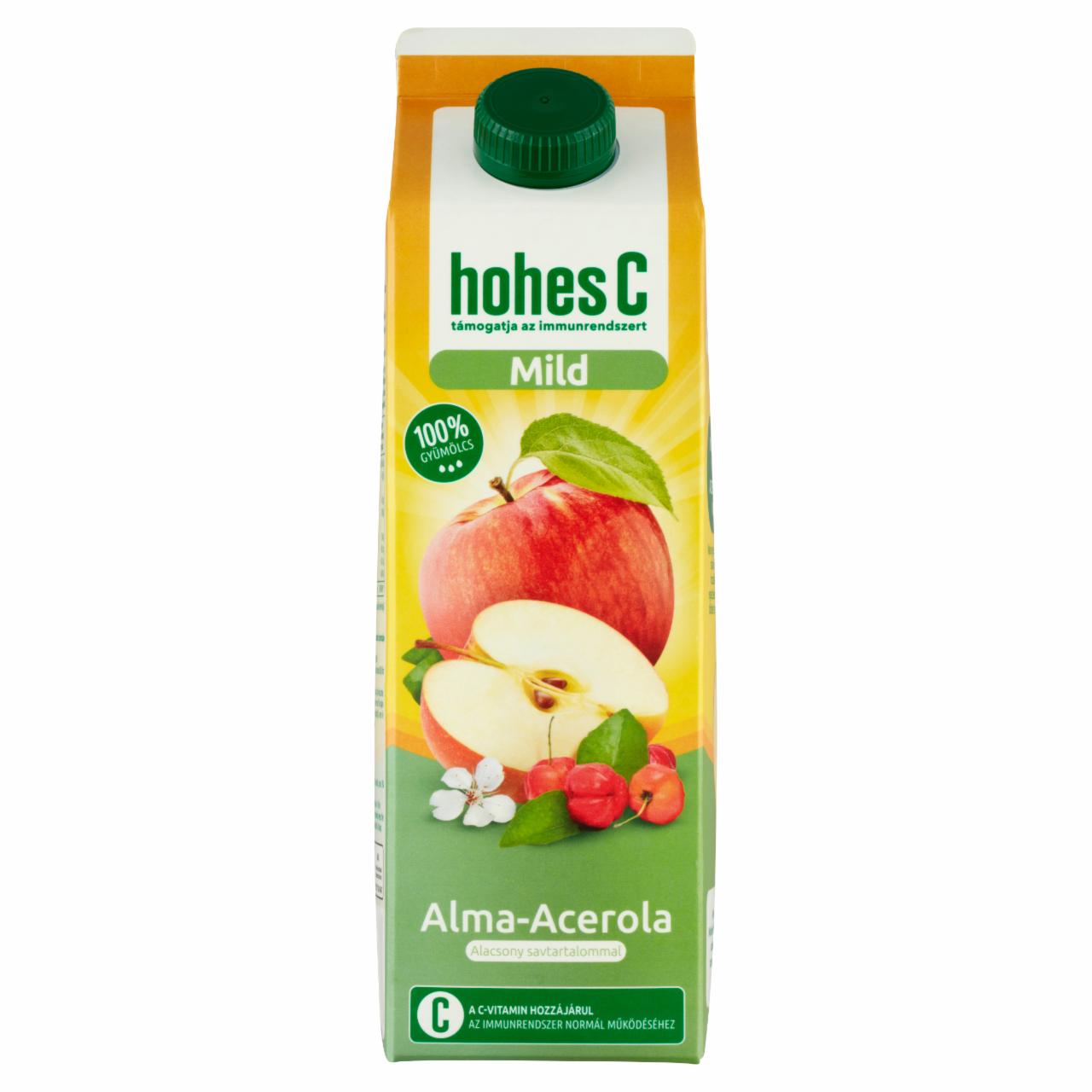 Képek - Hohes C Mild 100% alma-acerola gyümölcslé 1 l