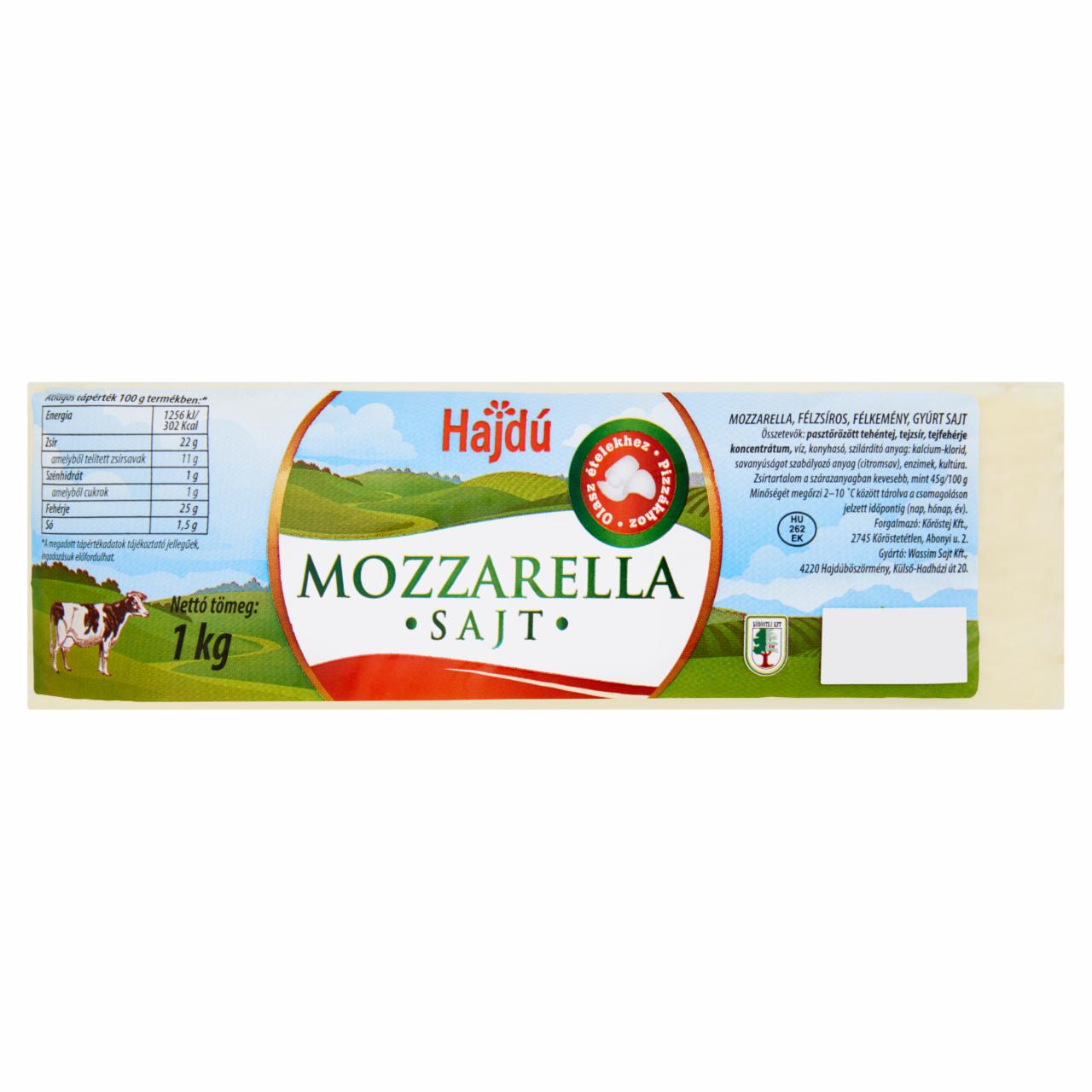 Képek - Hajdú mozzarella sajt 1 kg