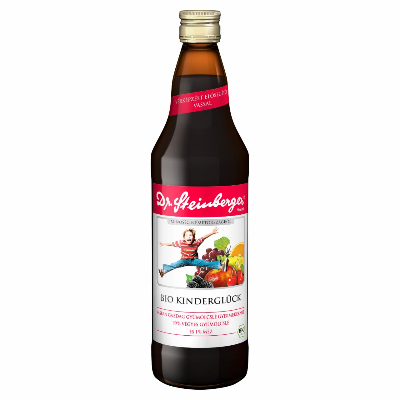 Képek - Dr. Steinberger Kinderglück BIO vegyes gyümölcslé gyermekeknek 750 ml