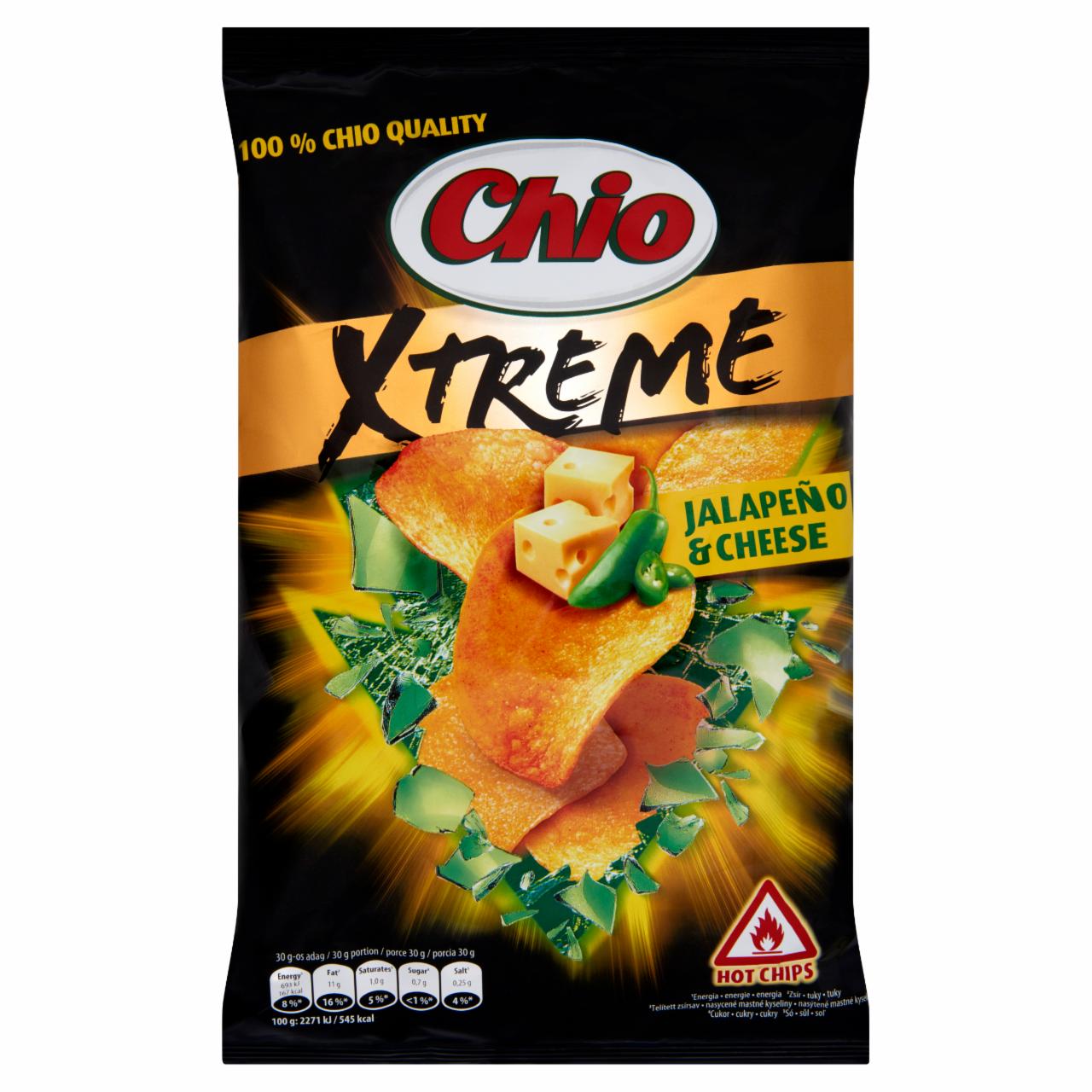 Képek - Chio Xtreme sajtos és jalapeno chilis burgonyachips 70 g