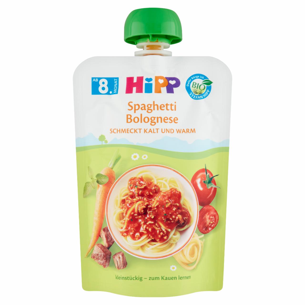 Képek - HiPP BIO bolognai spagetti bébiétel 8 hónapos kortól 130 g