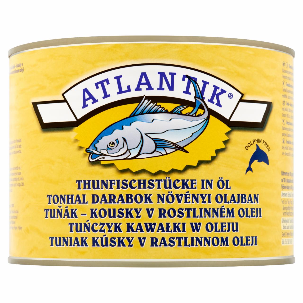Képek - Atlantik tonhal darabok növényi olajban 1705 g