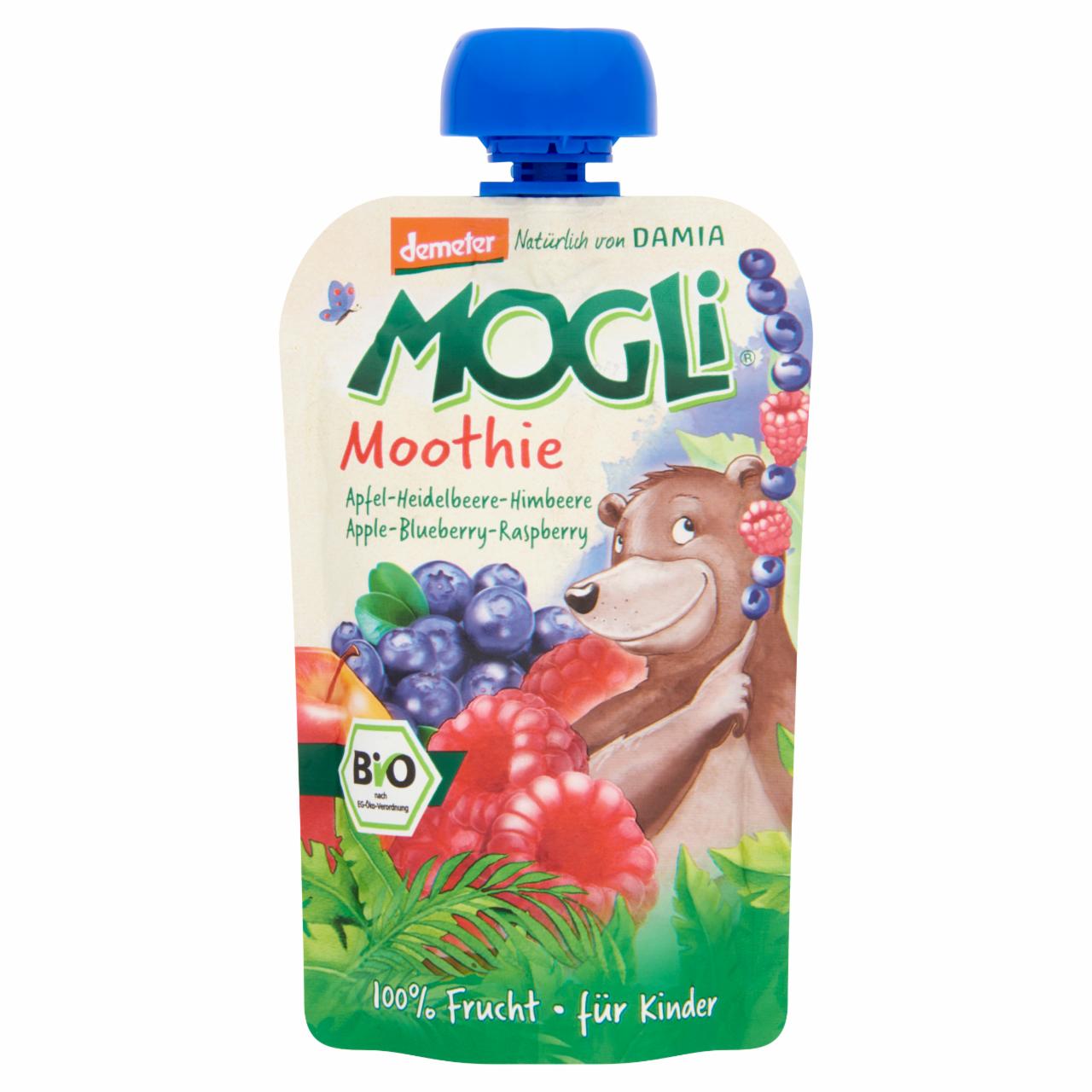 Képek - MOGLI Bio Moothie áfonya-alma-málna 100 g