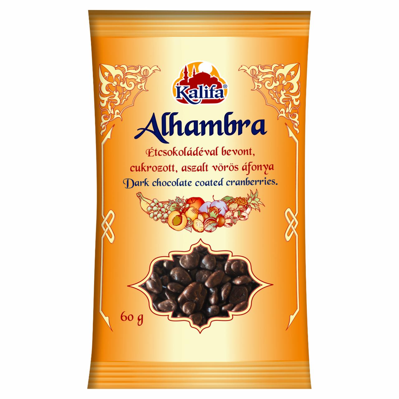 Képek - Kalifa Alhambra étcsokoládés vörös áfonya 60 g