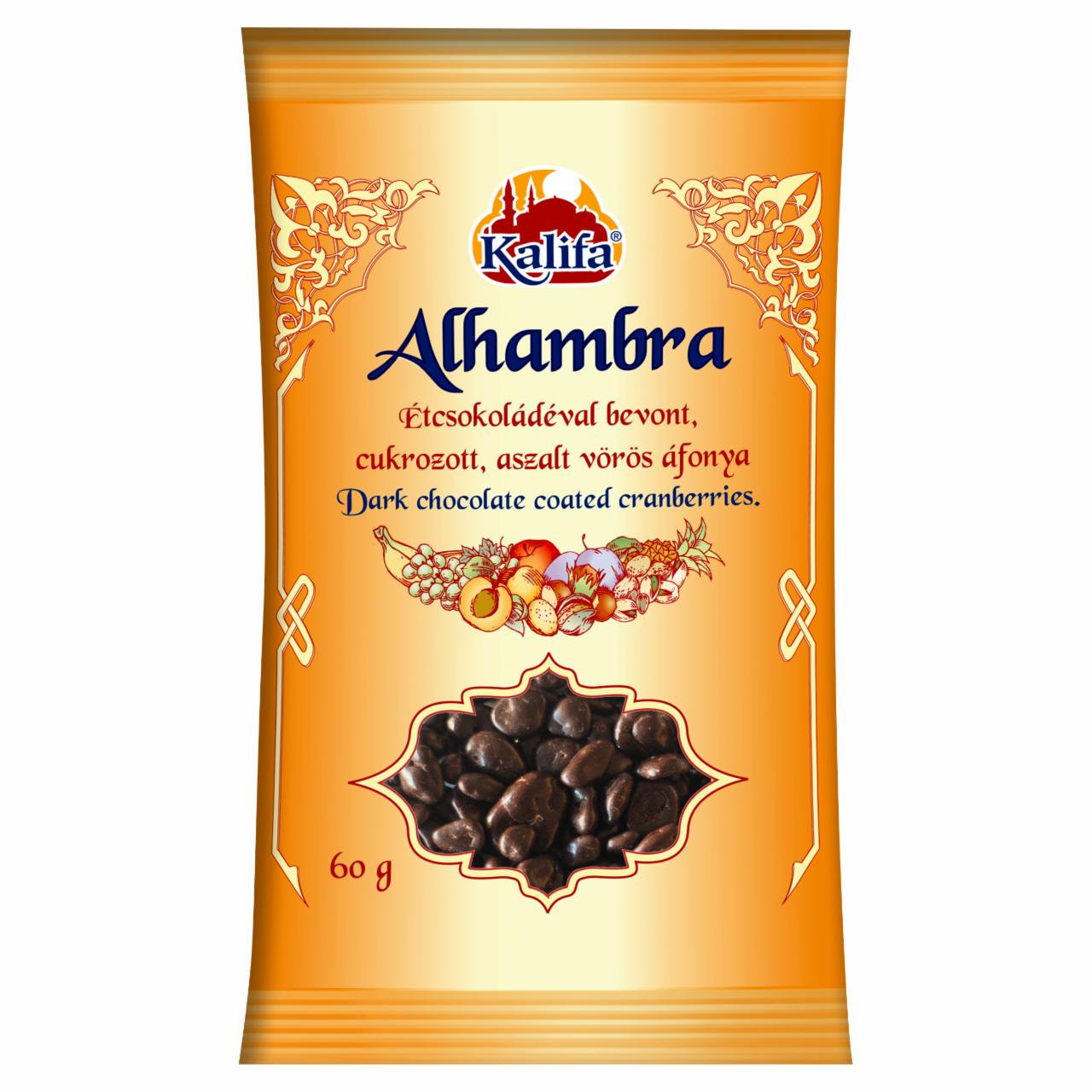 Képek - Kalifa Alhambra étcsokoládés vörös áfonya 60 g