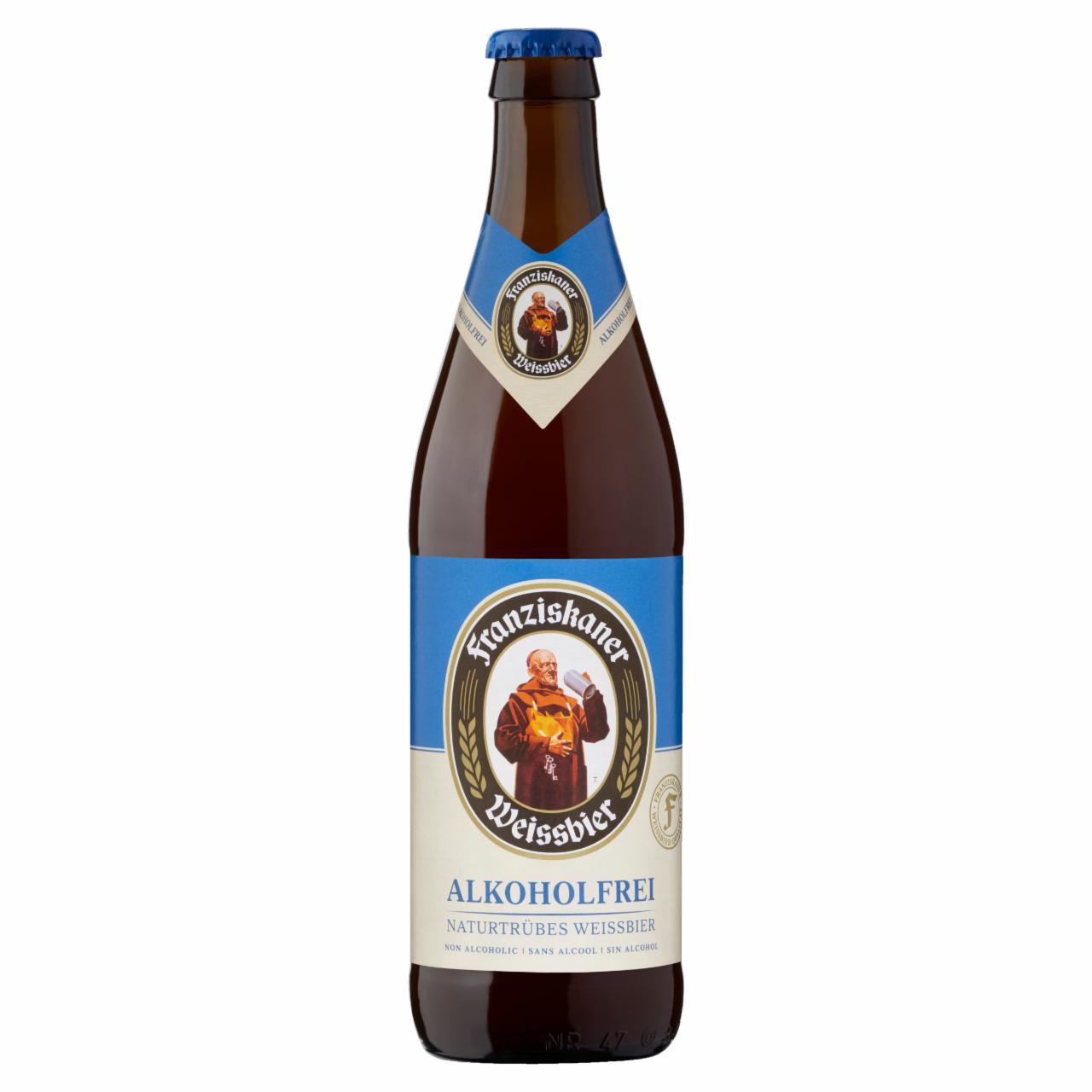 Képek - Franziskaner Weissbier alkoholmentes világos szűretlen búzasör 0,5% 0,5 l