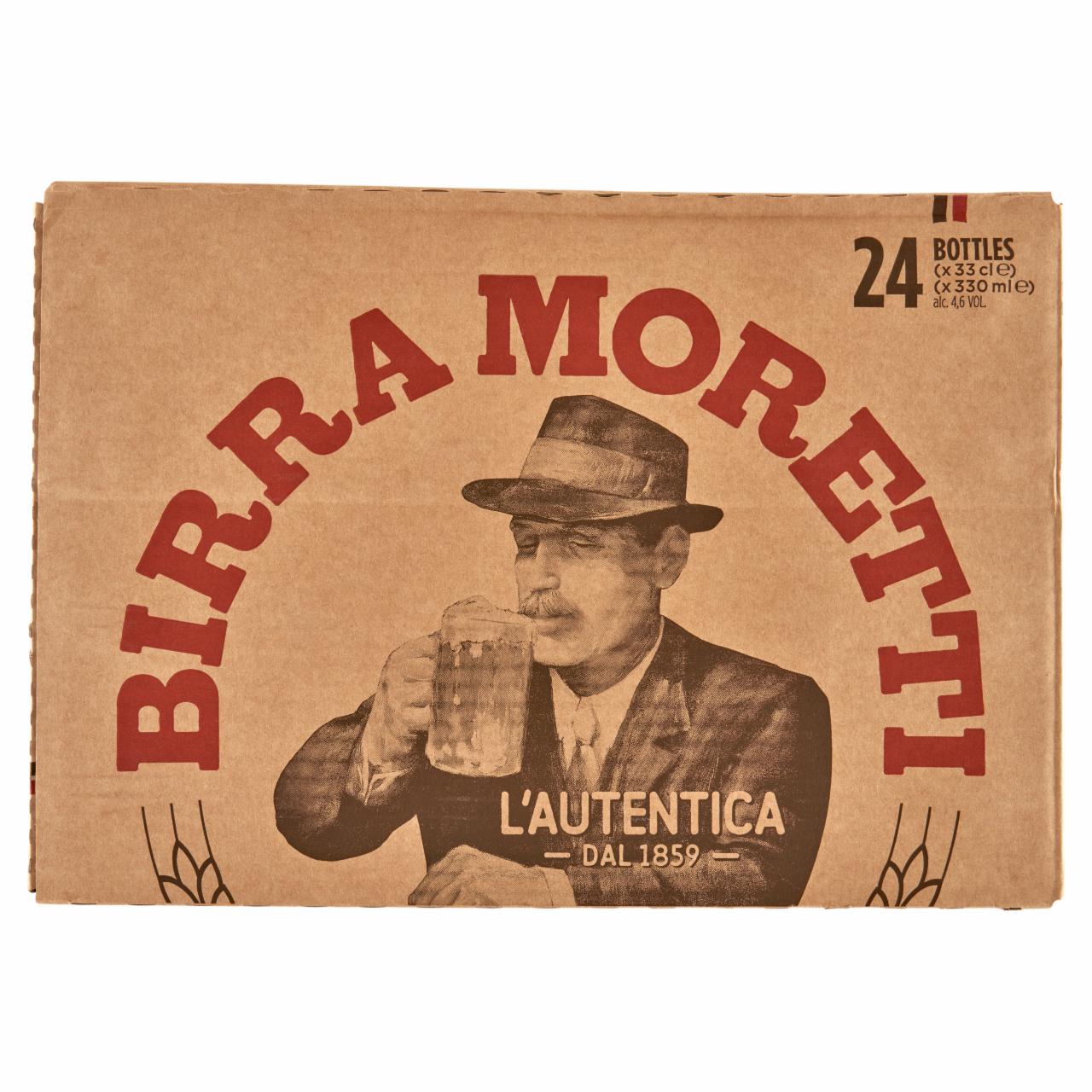 Képek - Birra Moretti világos sör 4,6% 24 x 330 ml