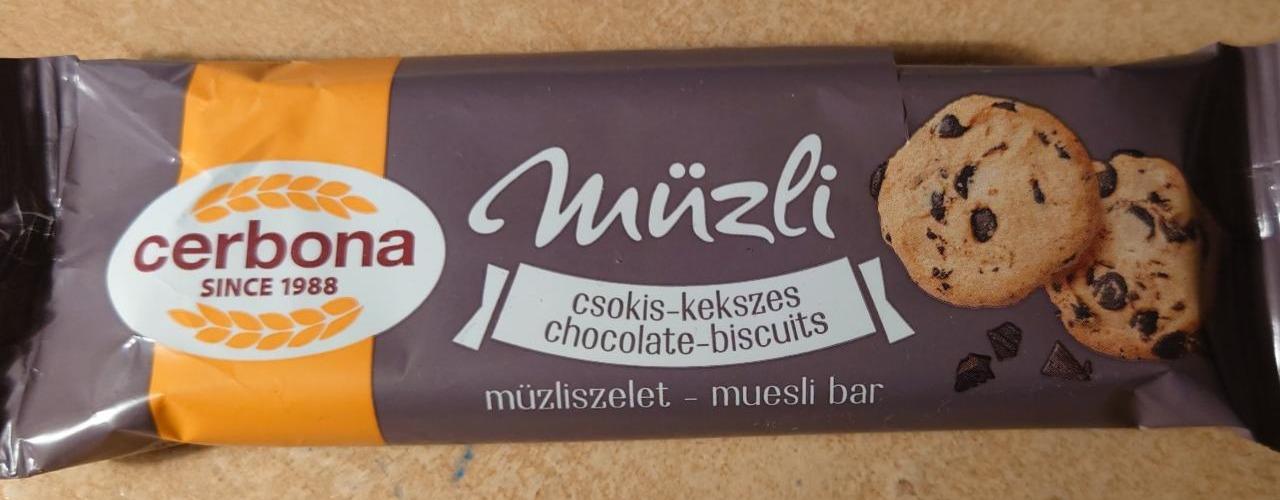 Képek - Cerbona csokis-kekszes müzliszelet 20 g