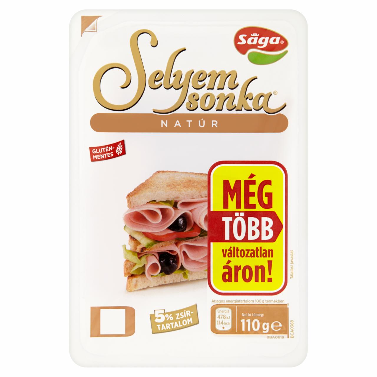 Képek - Sága natúr Selyemsonka, gluténmentes 110 g