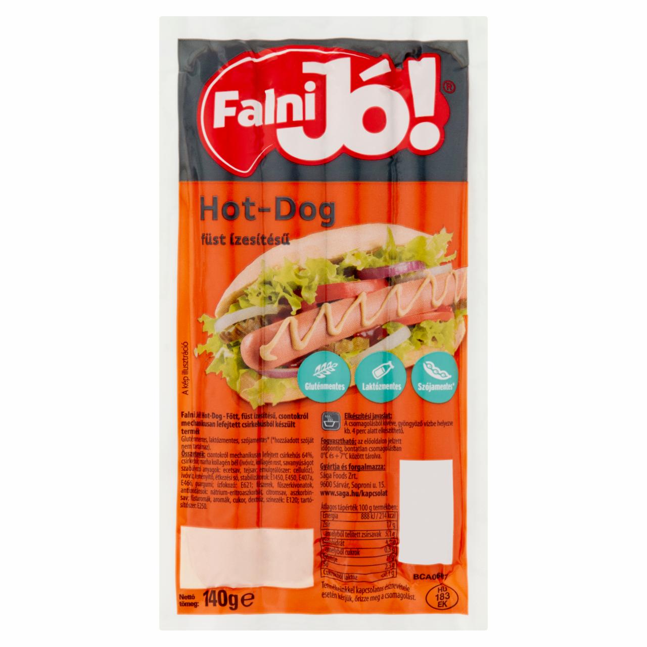 Képek - Falni Jó! füst ízesítésű hot-dog 140 g