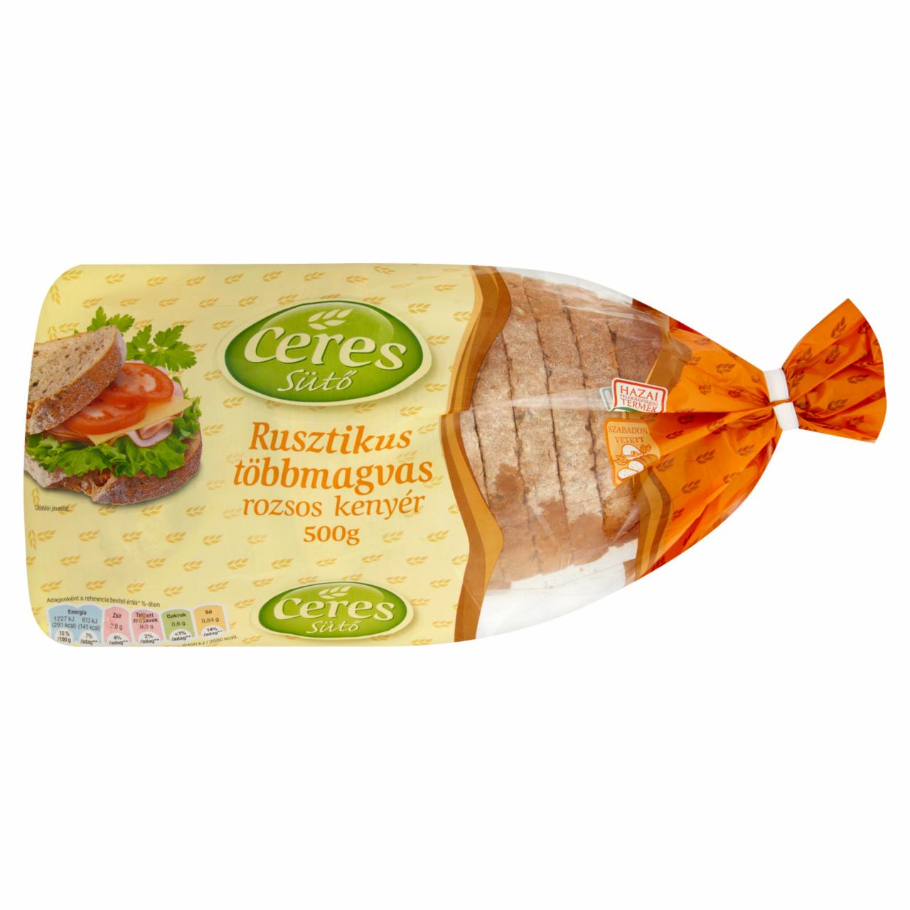 Képek - Ceres Sütő rusztikus többmagvas rozsos kenyér 500 g