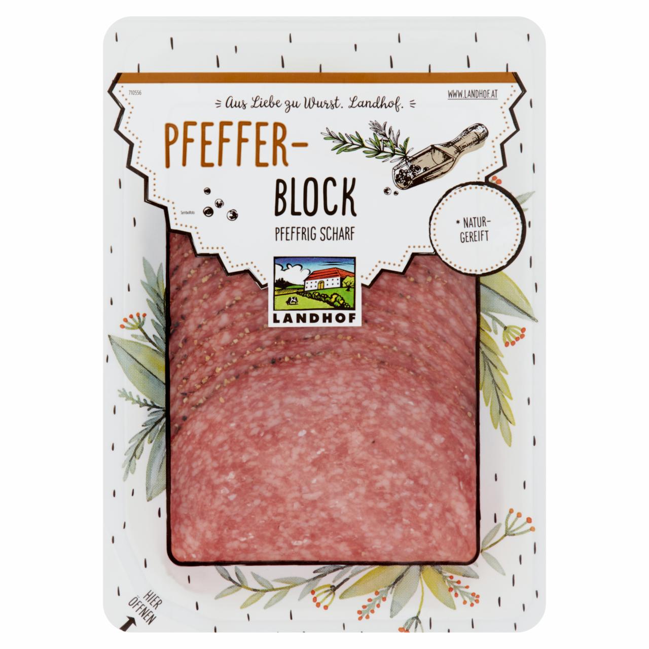 Képek - Landhof szeletelt borsos szalámi 75 g