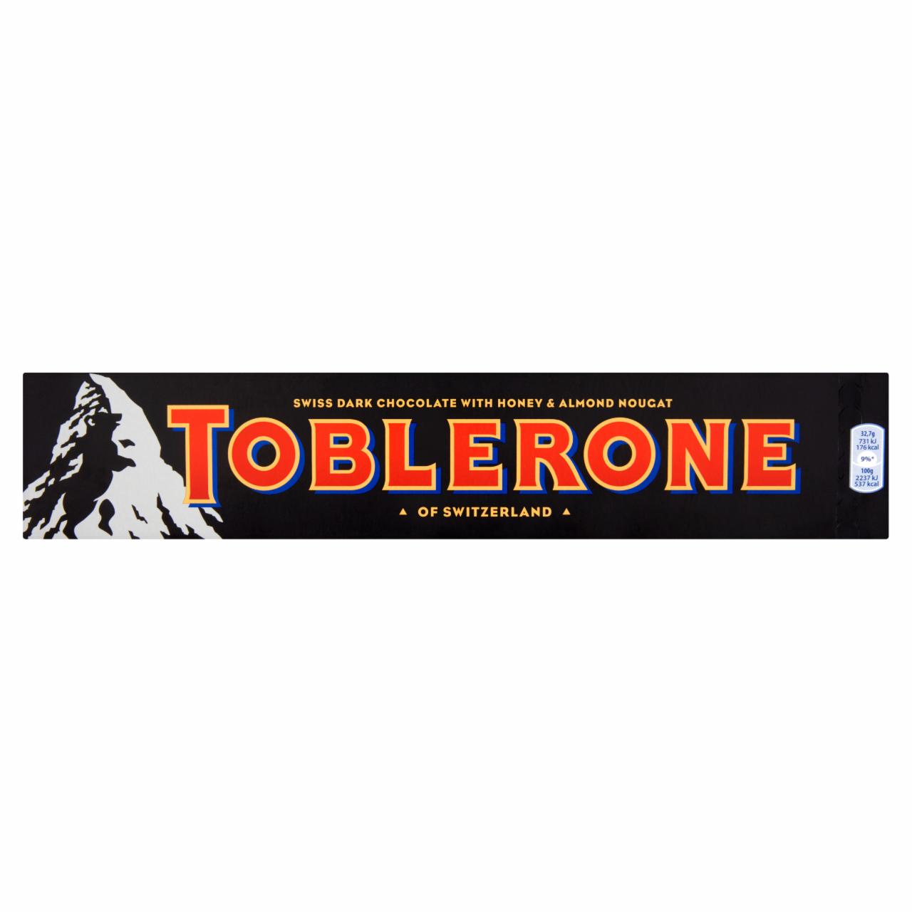 Képek - Toblerone svájci étcsokoládé mézzel és mandulanugáttal 360 g