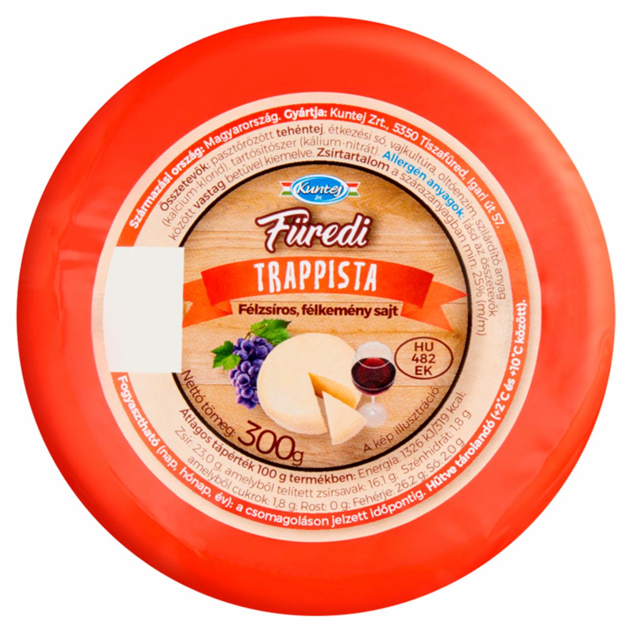 Képek - Kuntej Füredi félzsíros, félkemény trappista sajt 300 g