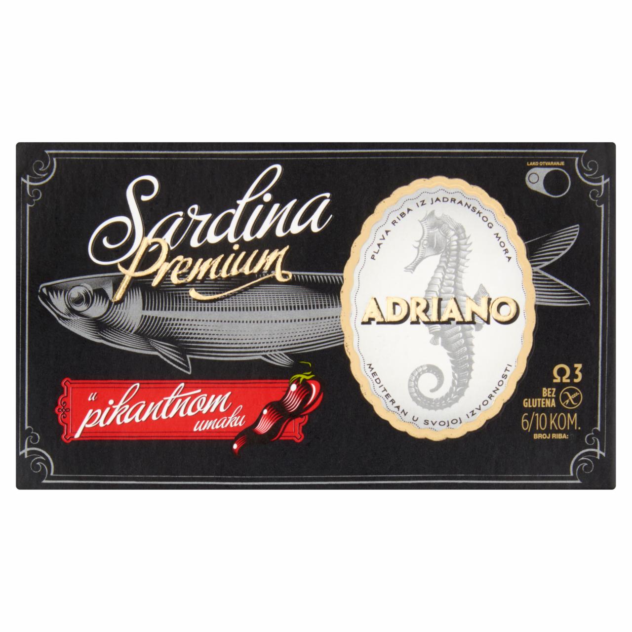 Képek - Adriano szardínia pikáns szószban 90 g