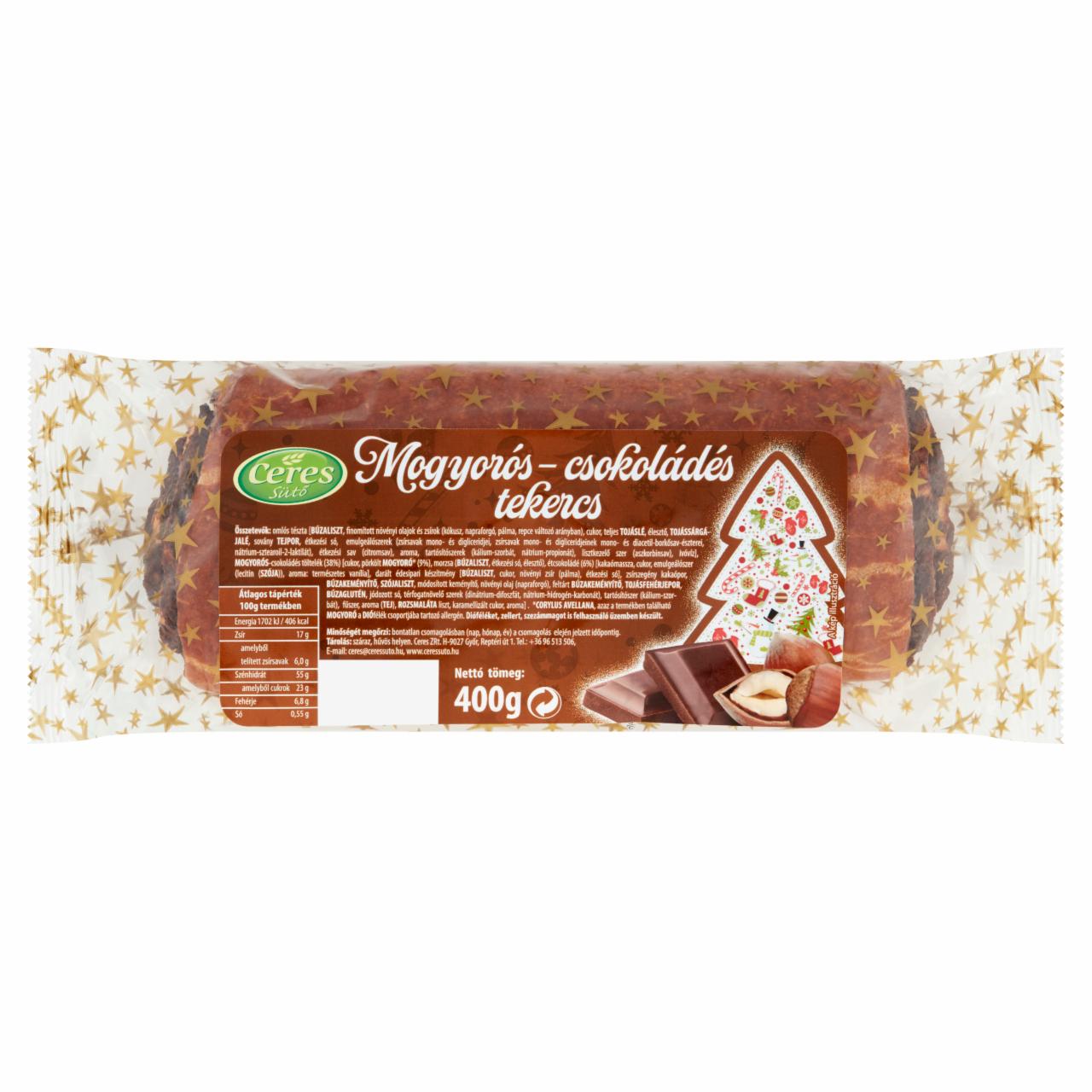 Képek - Ceres mogyorós-csokoládés tekercs 400 g