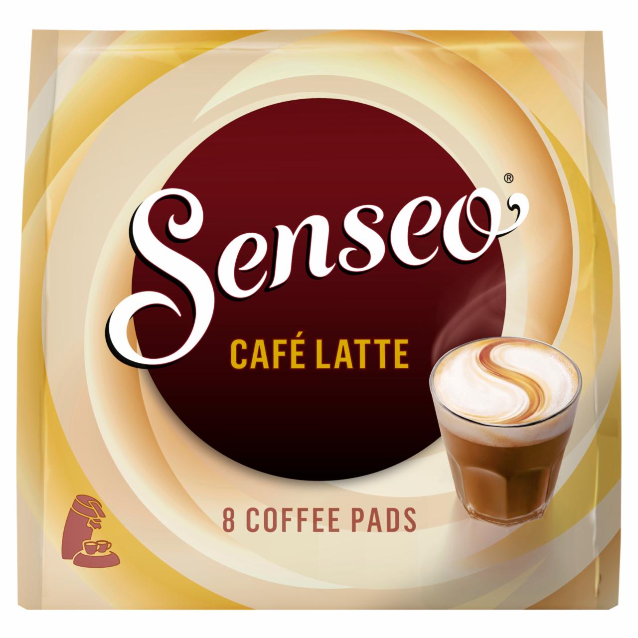 Képek - Senseo Café Latte italpor instant kávéval és kávéfehérítővel párnás kiszerelésben 8 db 92 g