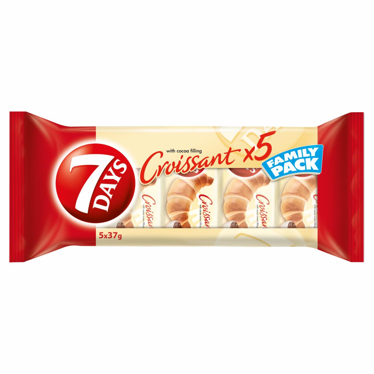 Képek - 7DAYS kakaós töltelékkel töltött croissant 5 x 37 g (185 g)