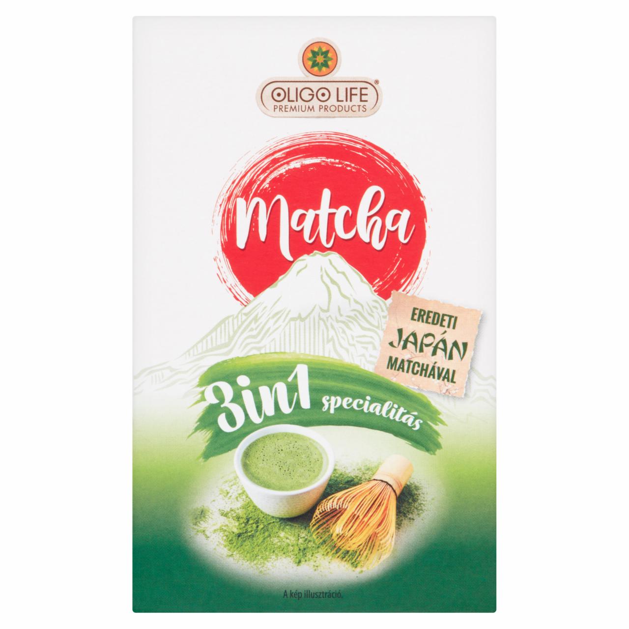 Képek - Oligo Life 3in1 matcha zöld tea specialitás 6 db 96 g