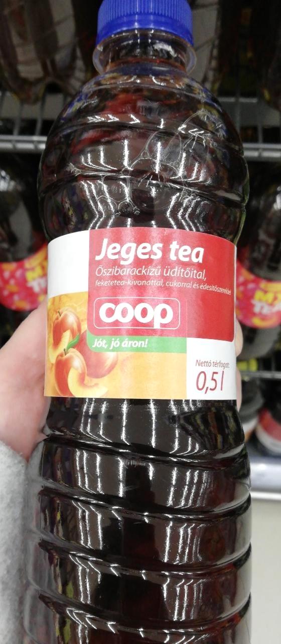 Képek - Őszibarackízű jeges tea Coop