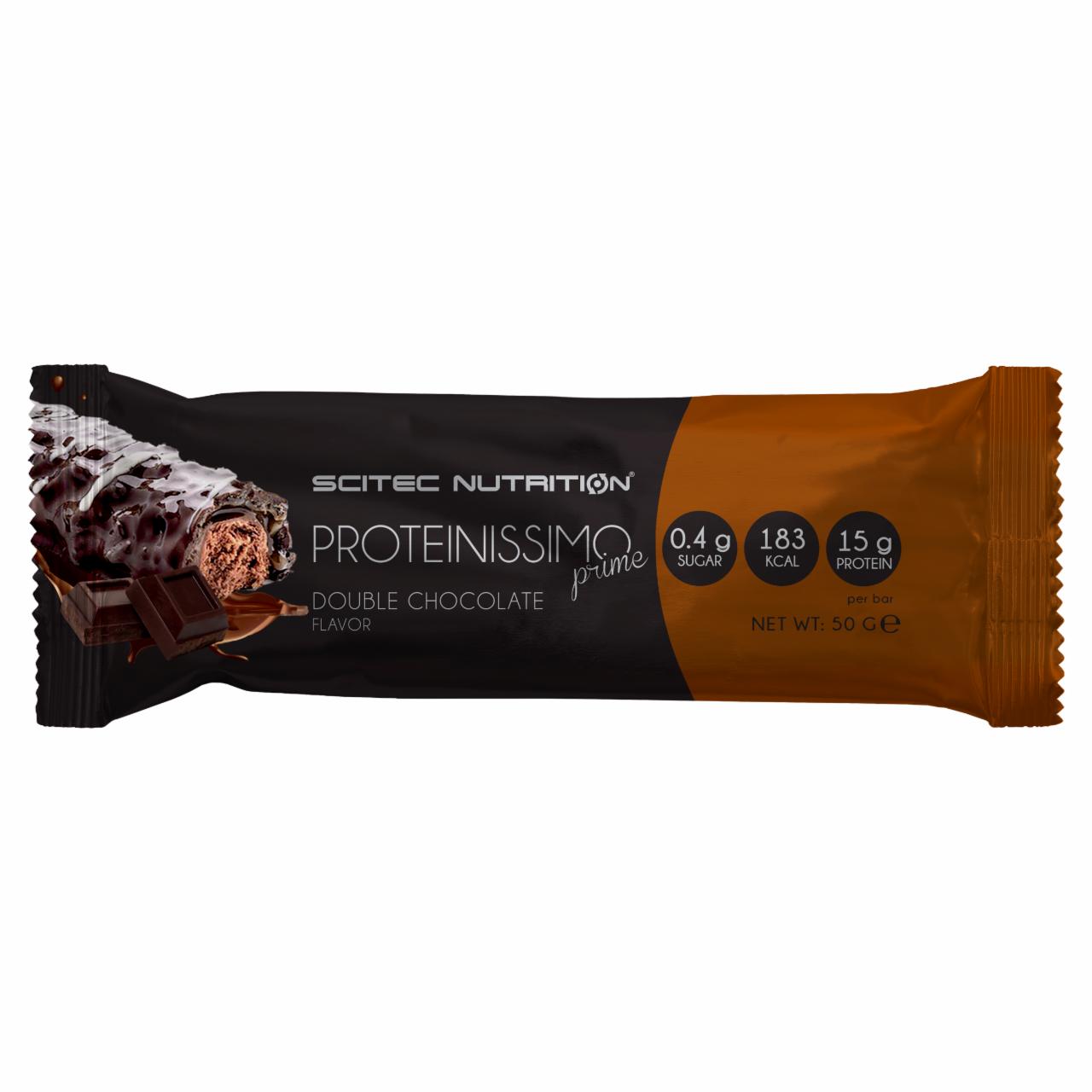 Képek - Proteinissimo Prime csokoládé ízű fehérjeszelet, étcsokoládé bevonattal Scitec Nutrition