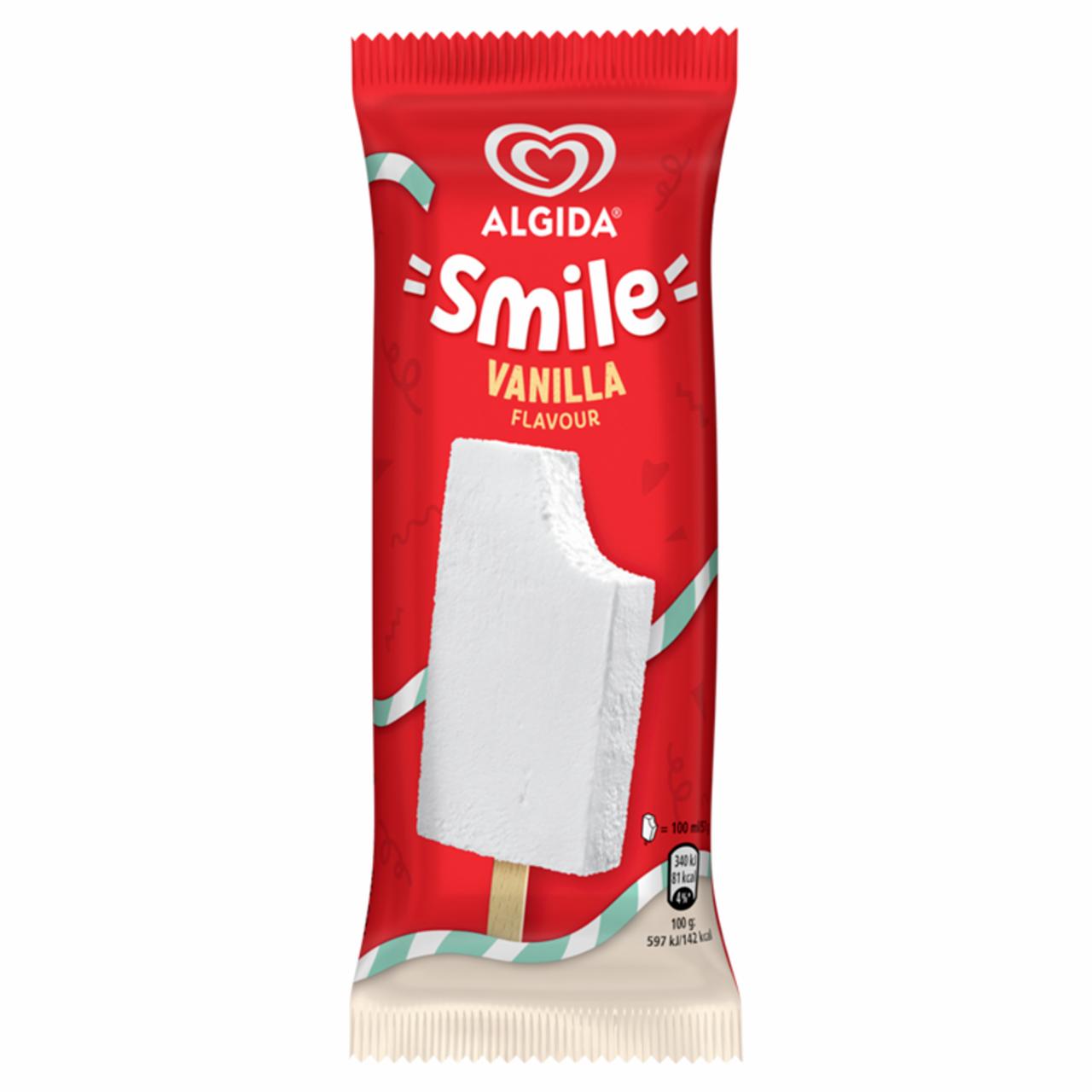 Képek - Algida Smile pálcikás jégkrém Vanília ízű 100 ml