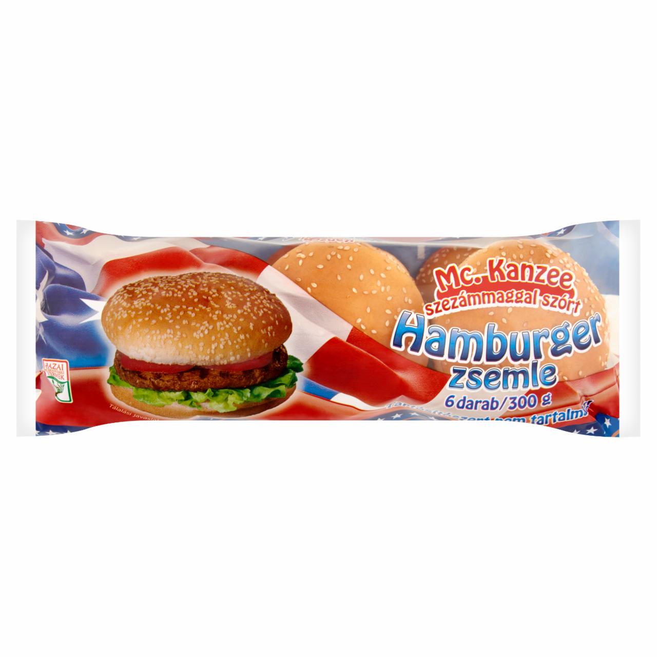 Képek - Mc. Kanzee szezámmaggal szórt hamburger zsemle 6 db 300 g