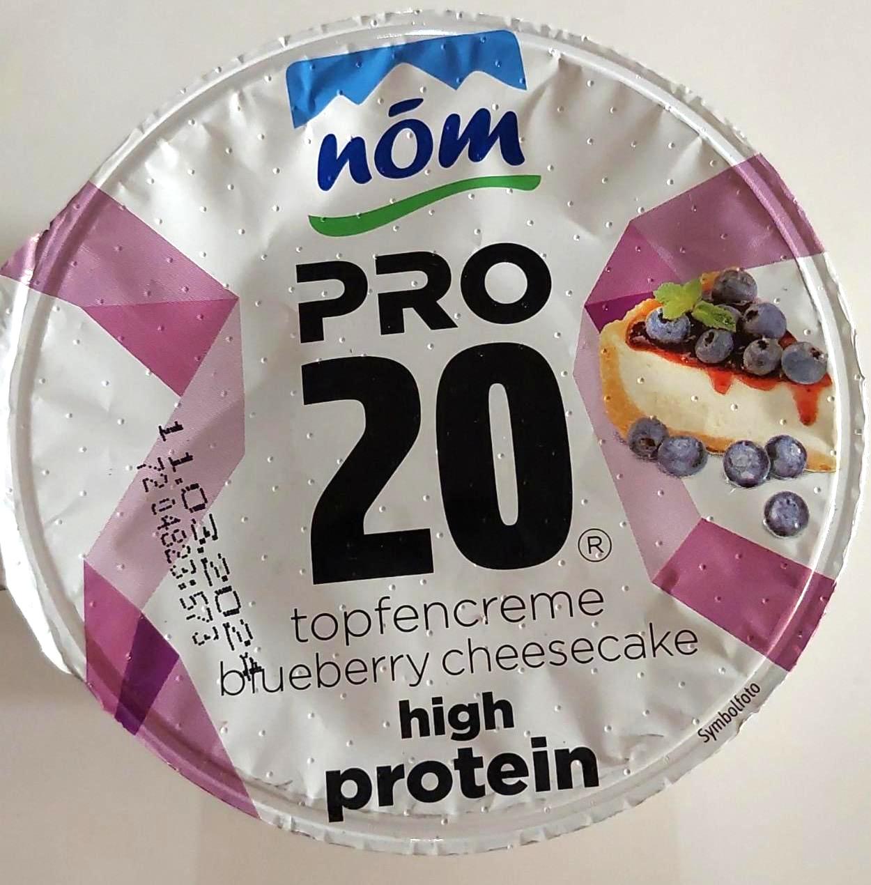 Képek - Pro 20 protein pudding blueberry cheesecake Nom