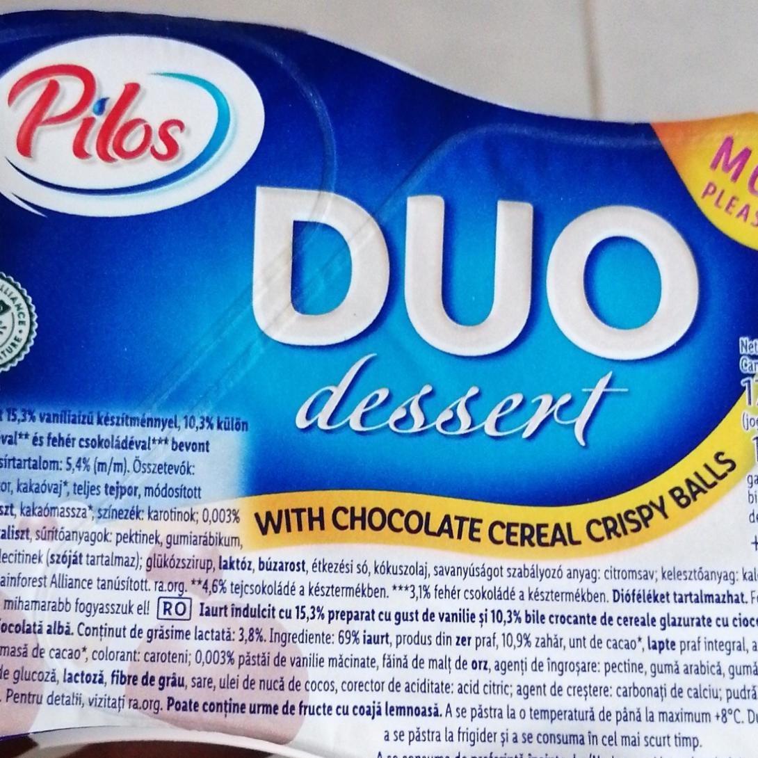 Képek - Duo dessert with chocolate cereal crispy balls Pilos