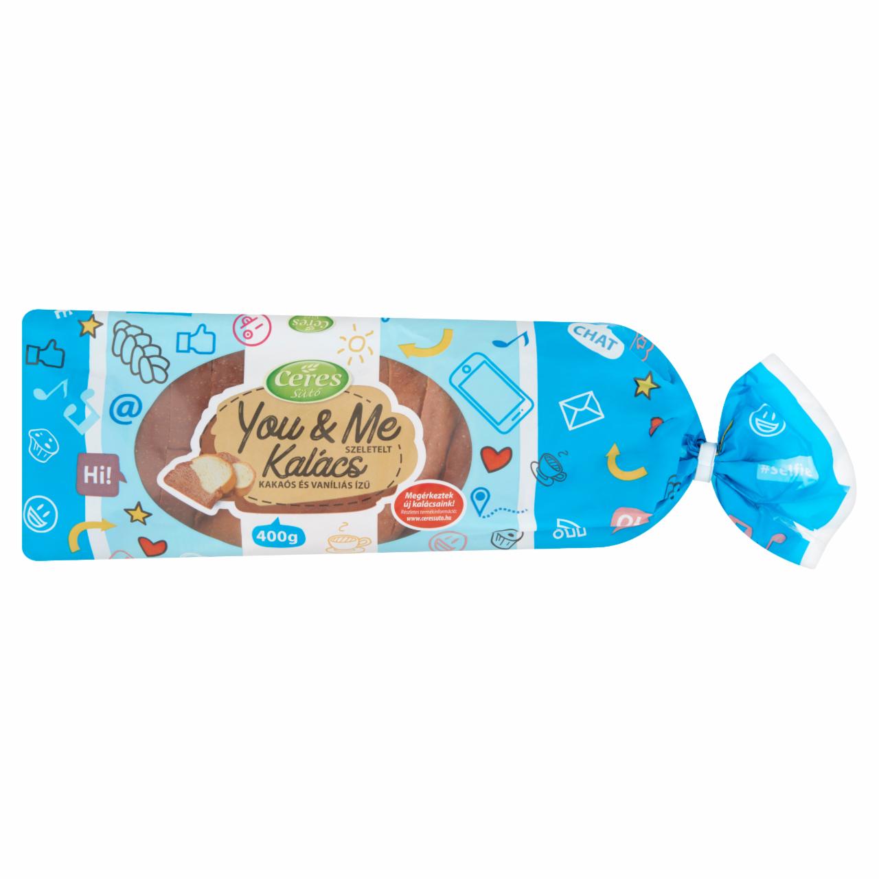 Képek - Ceres Sütő You & Me szeletelt kakaós és vaníliás ízű kalács 400 g